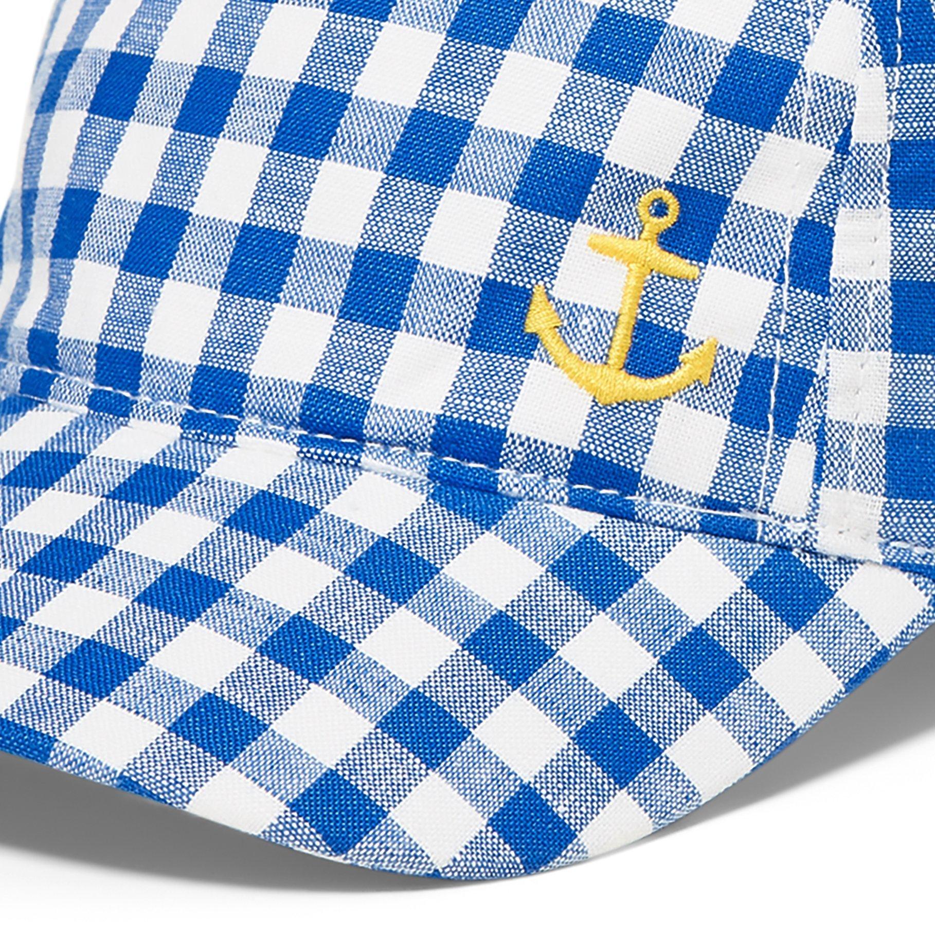 Anchor Icon Gingham Cap image number 2