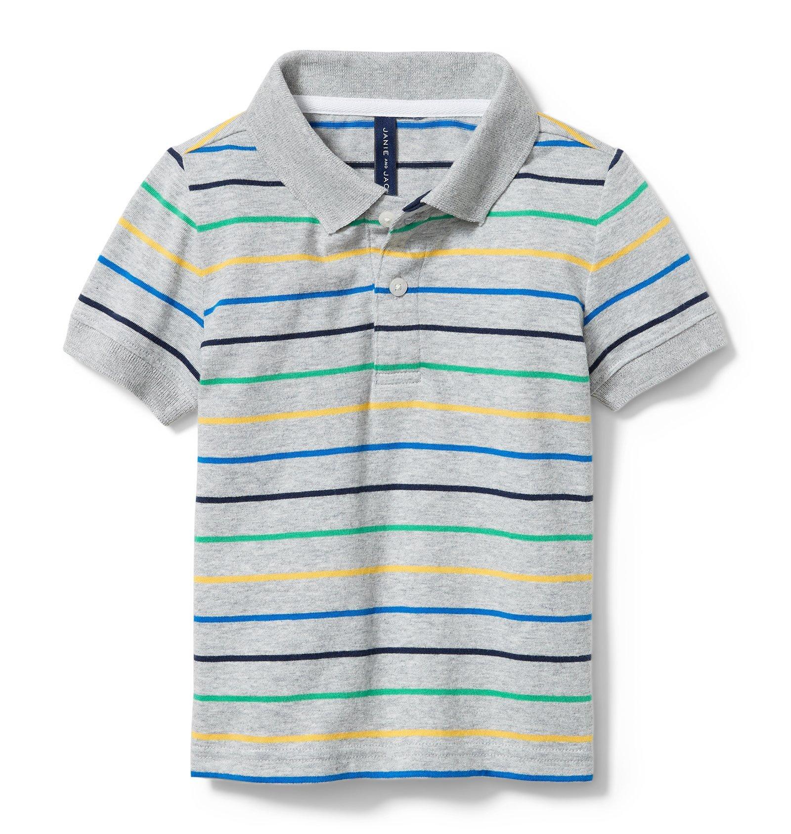 Stripe Heather Polo  image number 0