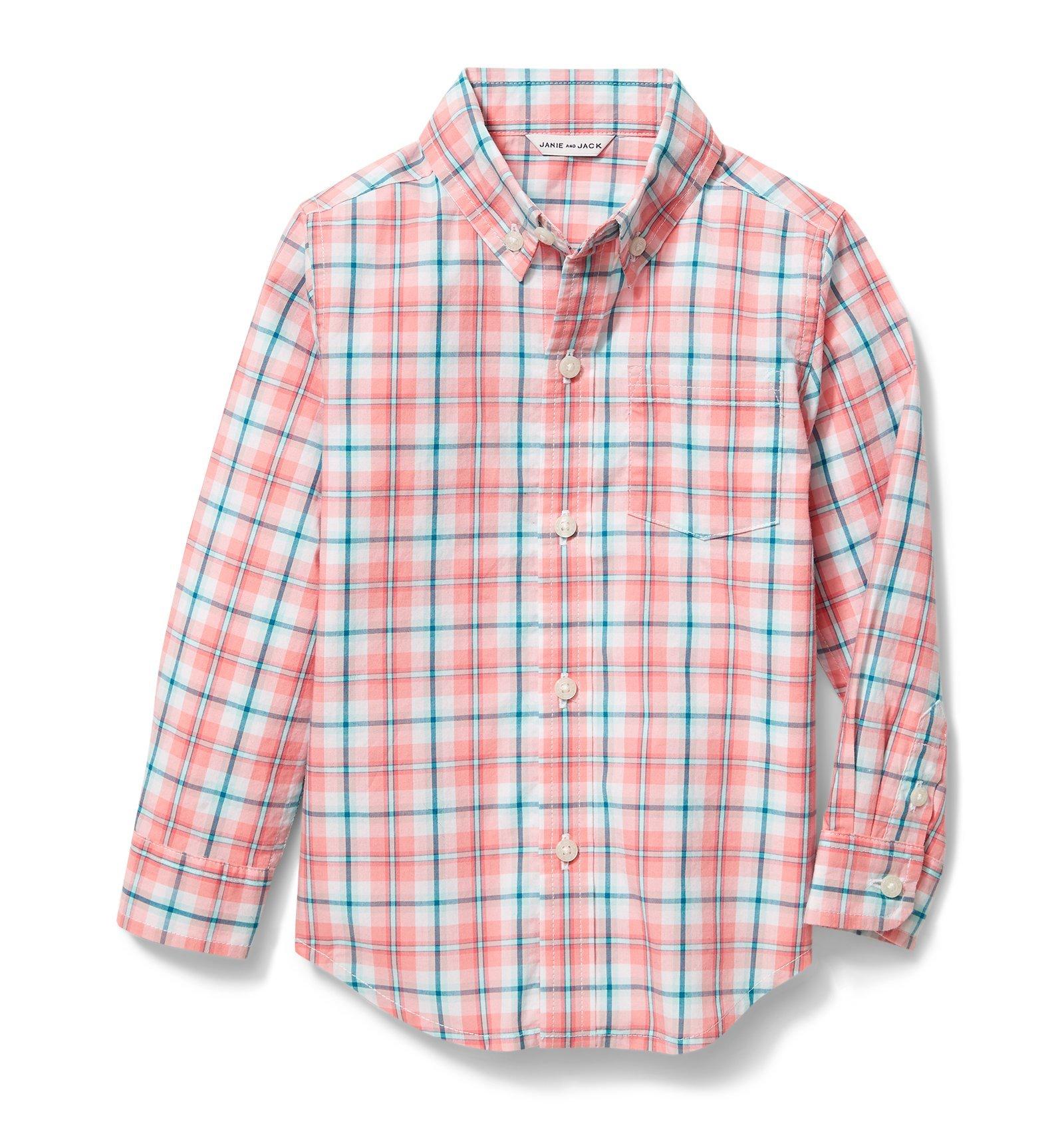Plaid Poplin Shirt