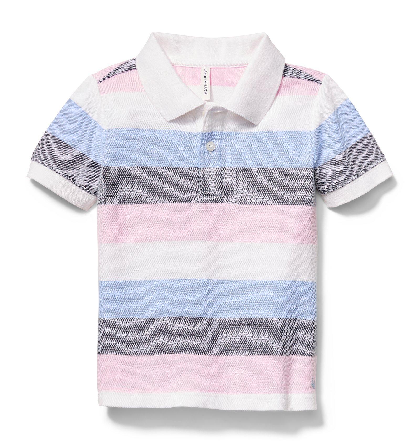 Striped Pique Polo image number 0