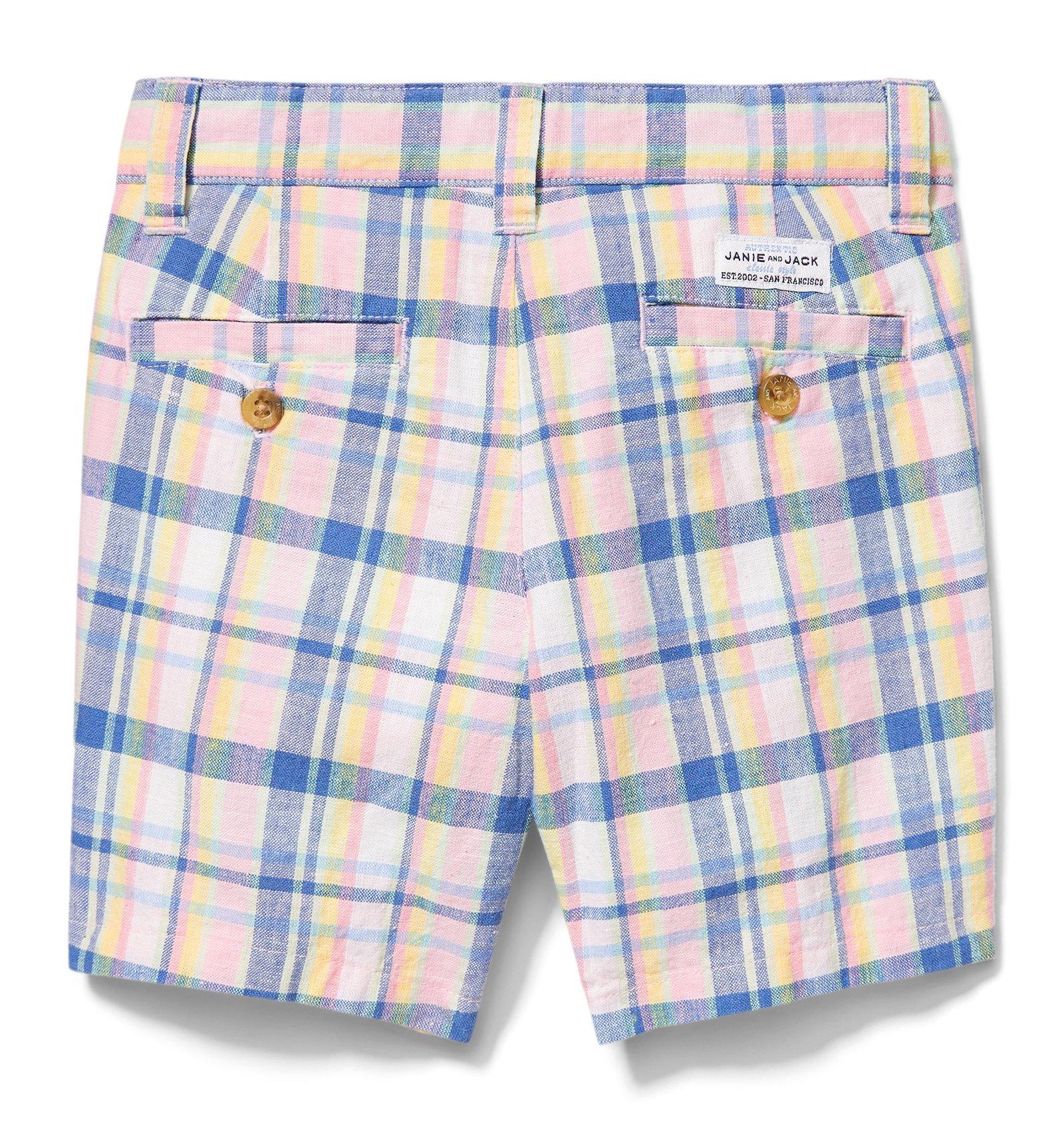 Plaid Linen Short image number 2