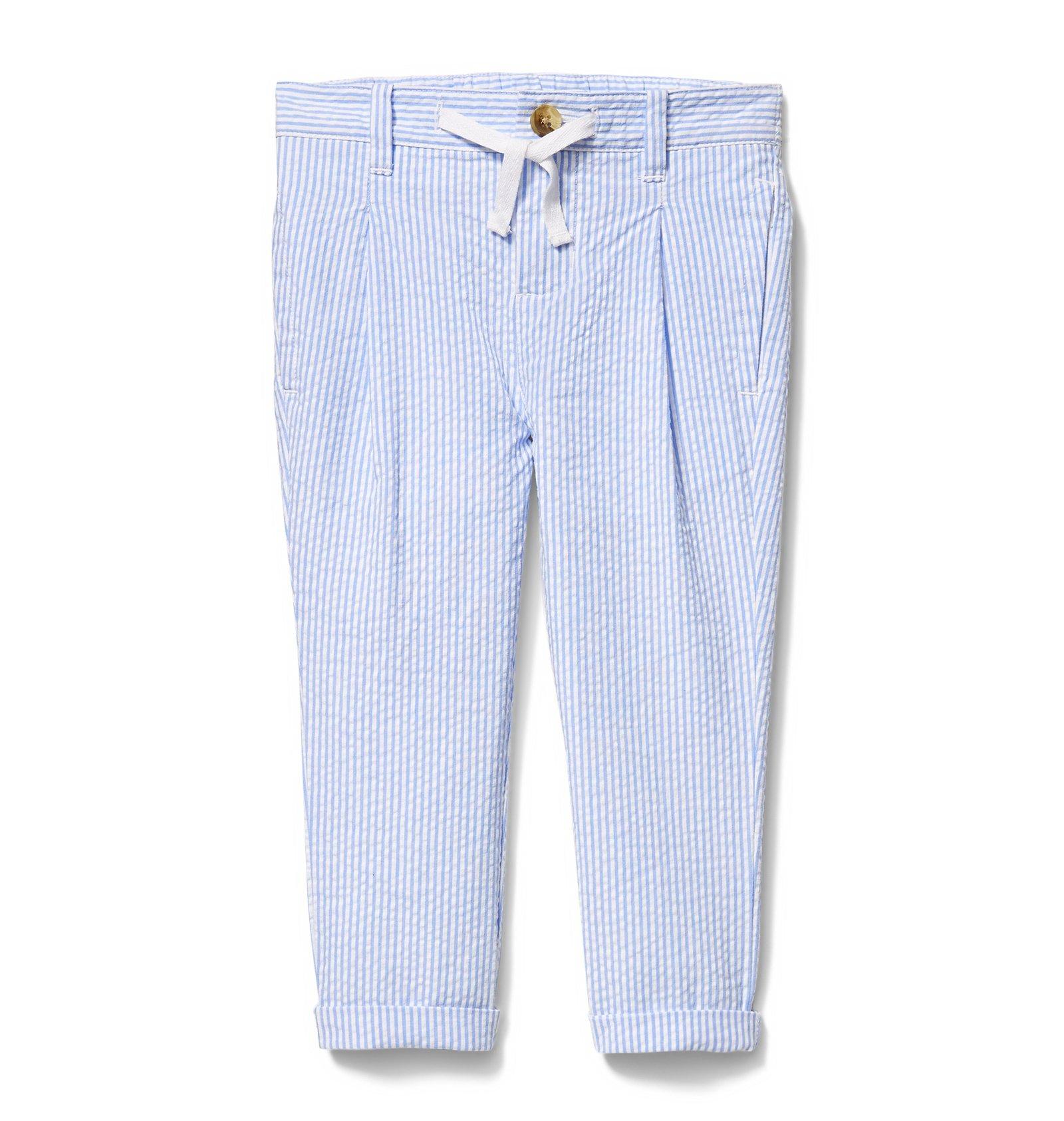 Drawstring Seersucker Pant