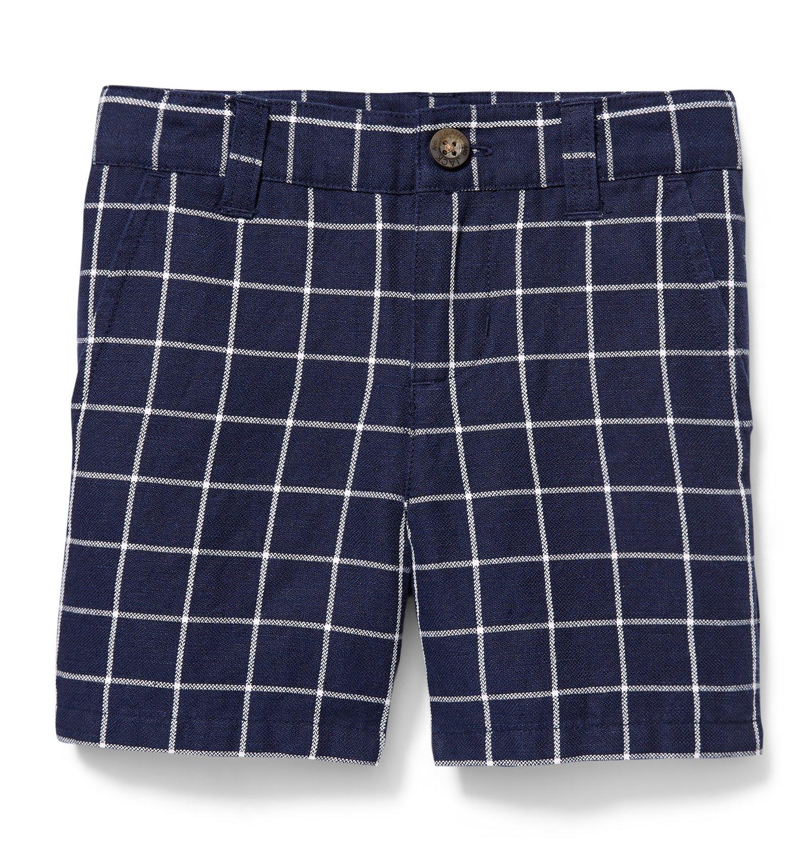 Windowpane Linen Short image number 0