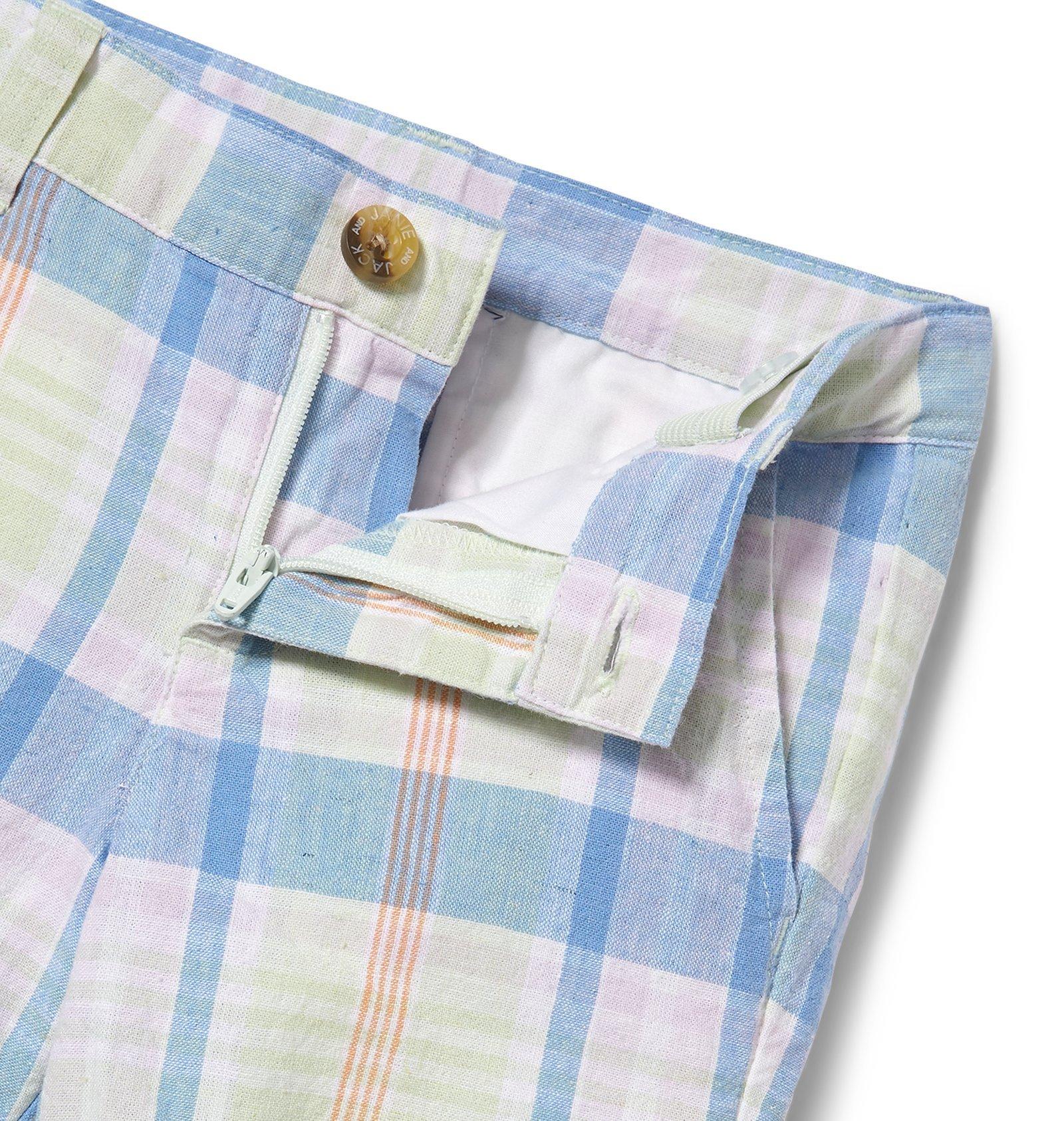 Plaid Linen Short image number 2
