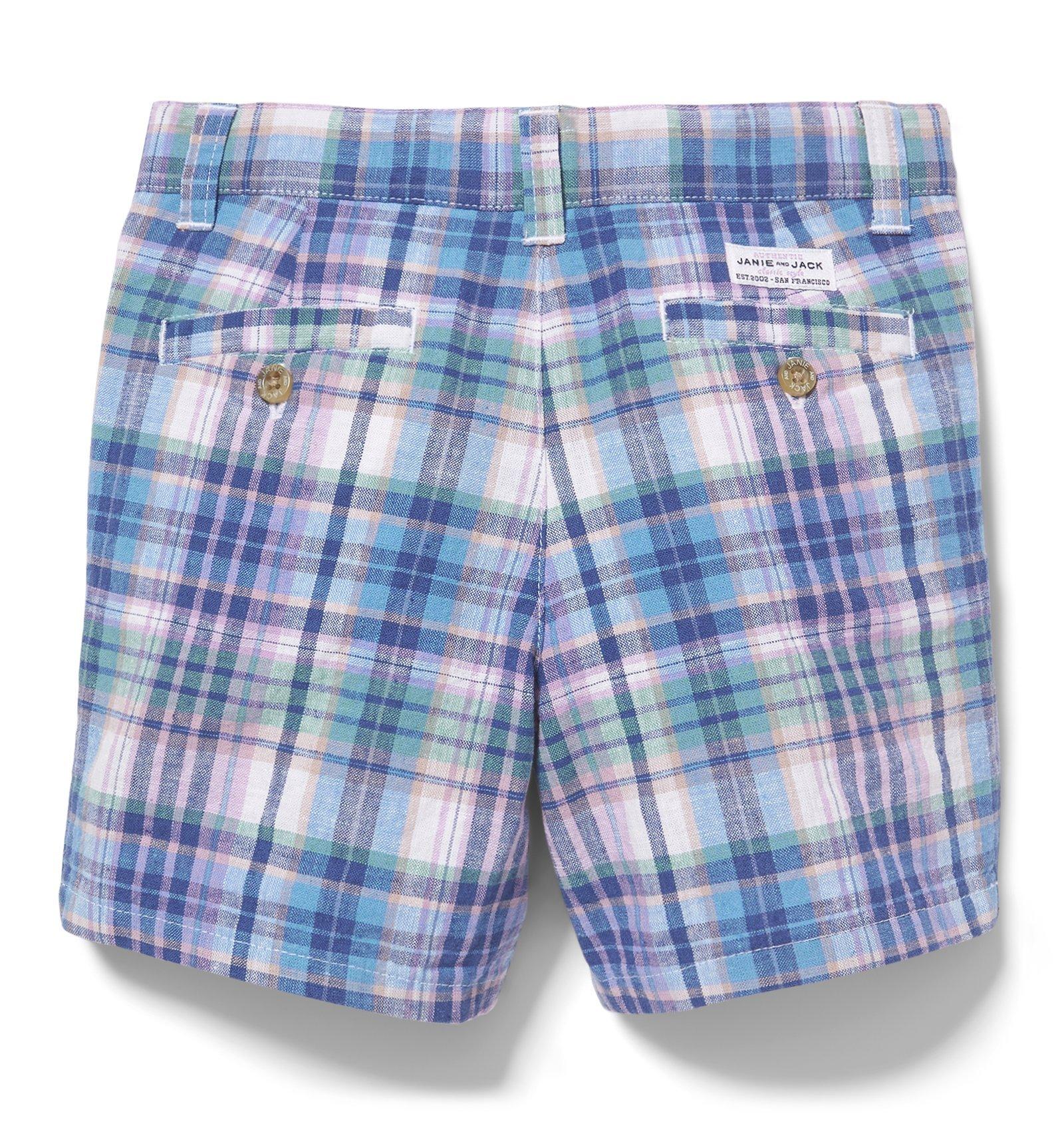 Plaid Linen Short image number 2