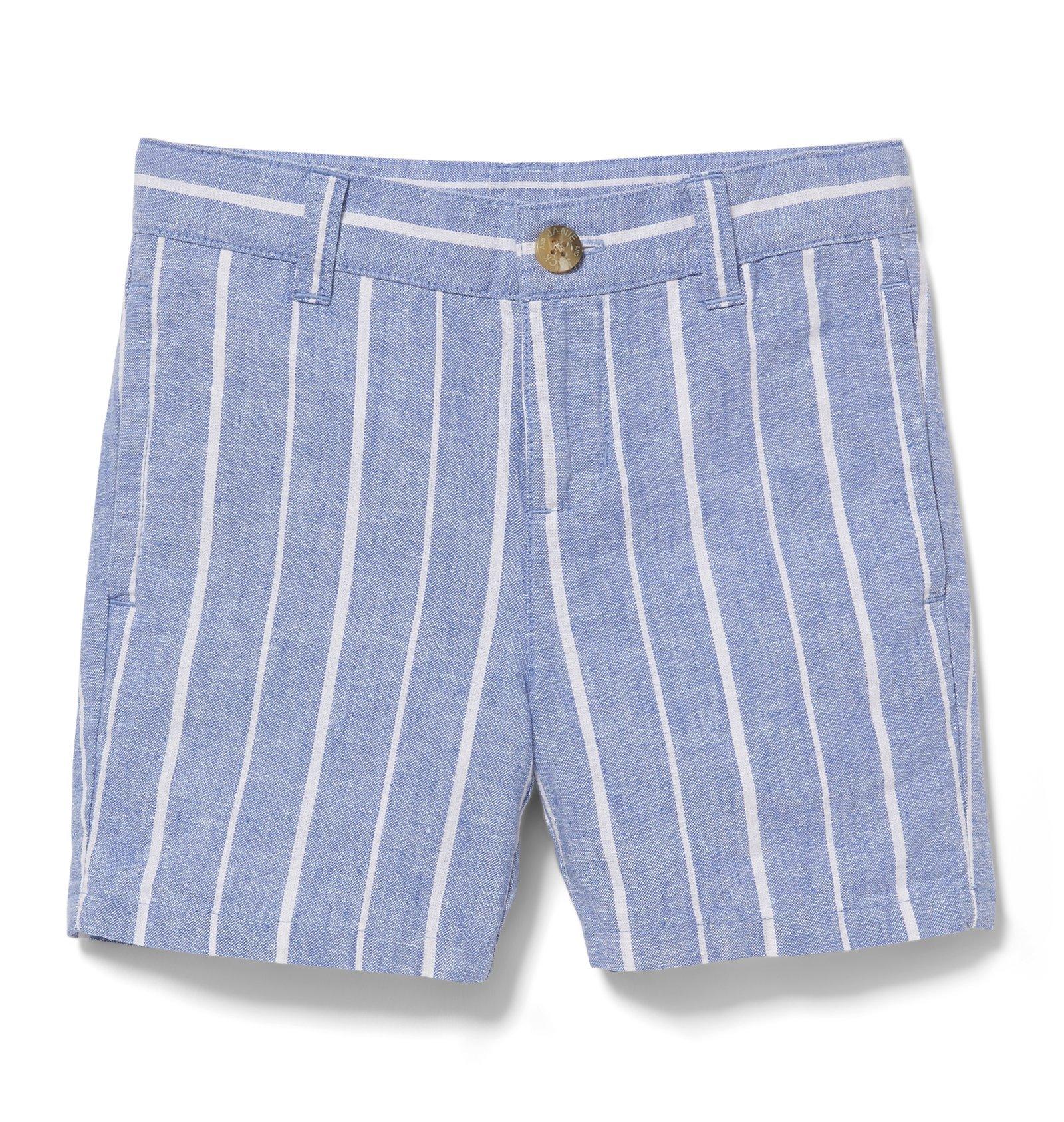 Striped Linen Short image number 0