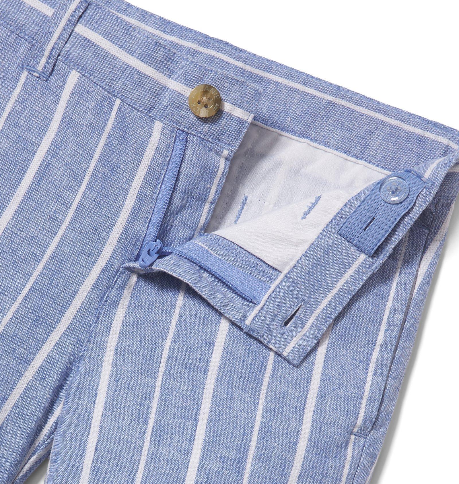 Striped Linen Short image number 2