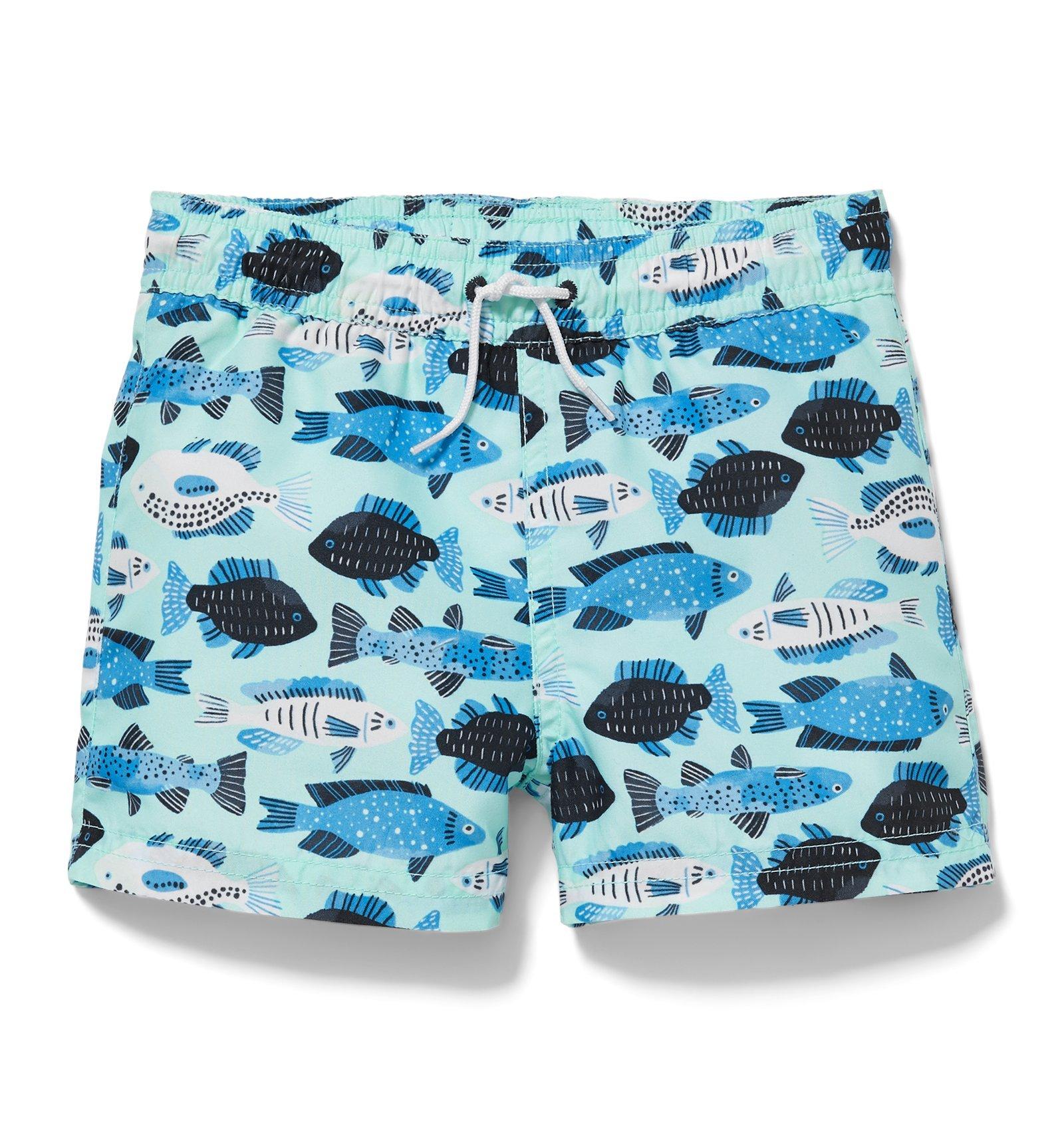Fish Print Swim Short image number 0