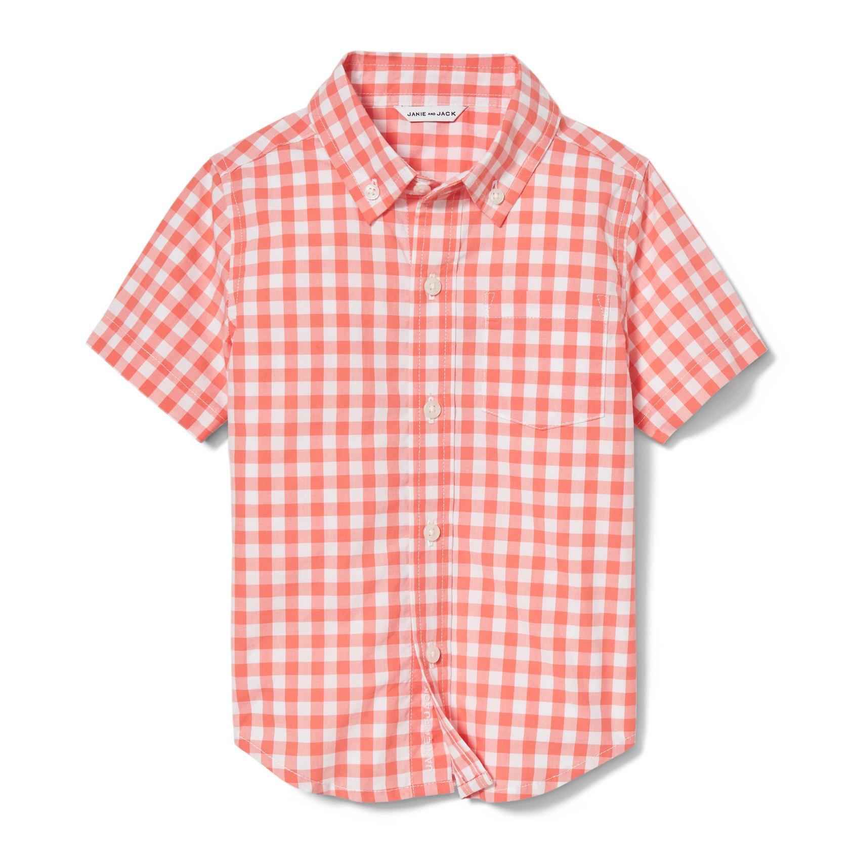 Gingham Poplin Shirt