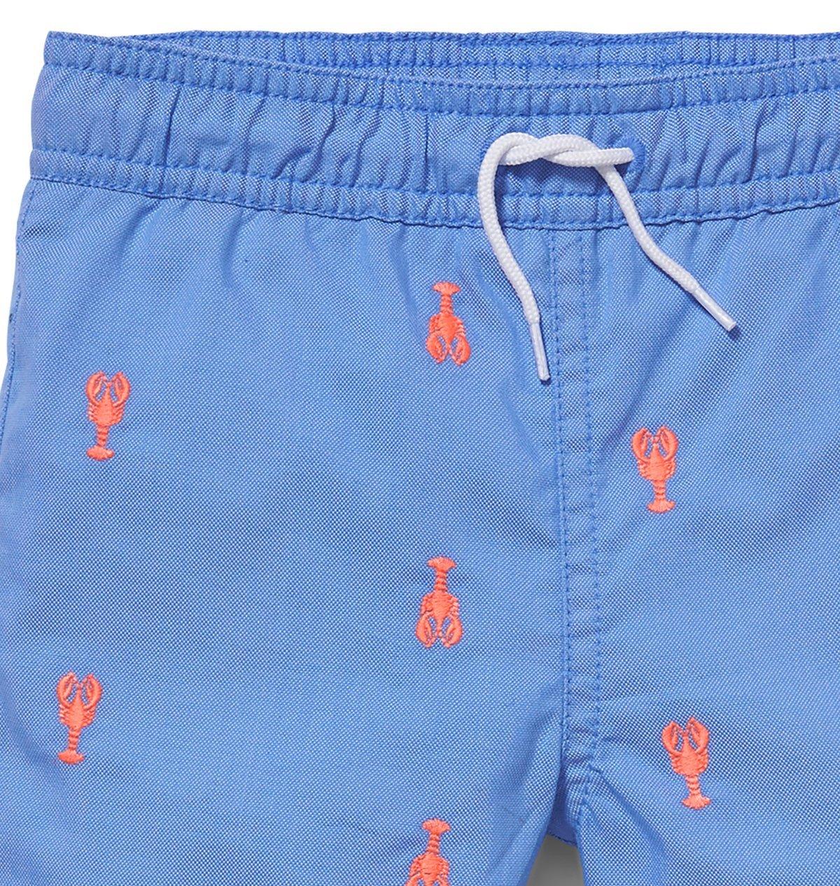 Boy Bay Blue Lobster Swim Trunk by Janie and Jack