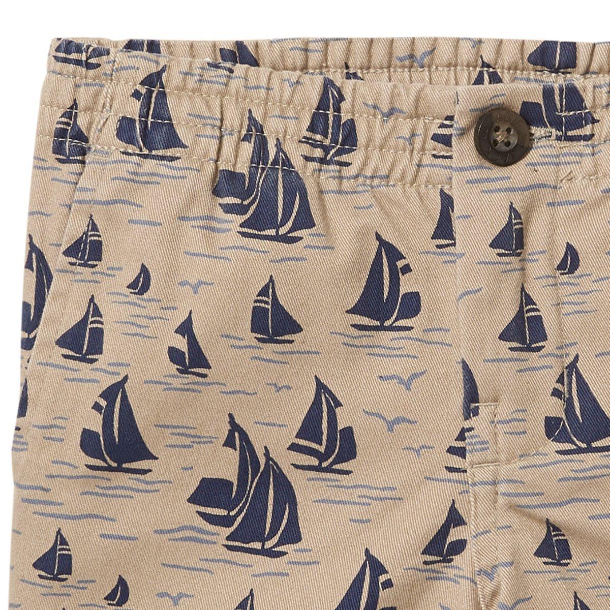 Sailboat Print Twill Short image number 3