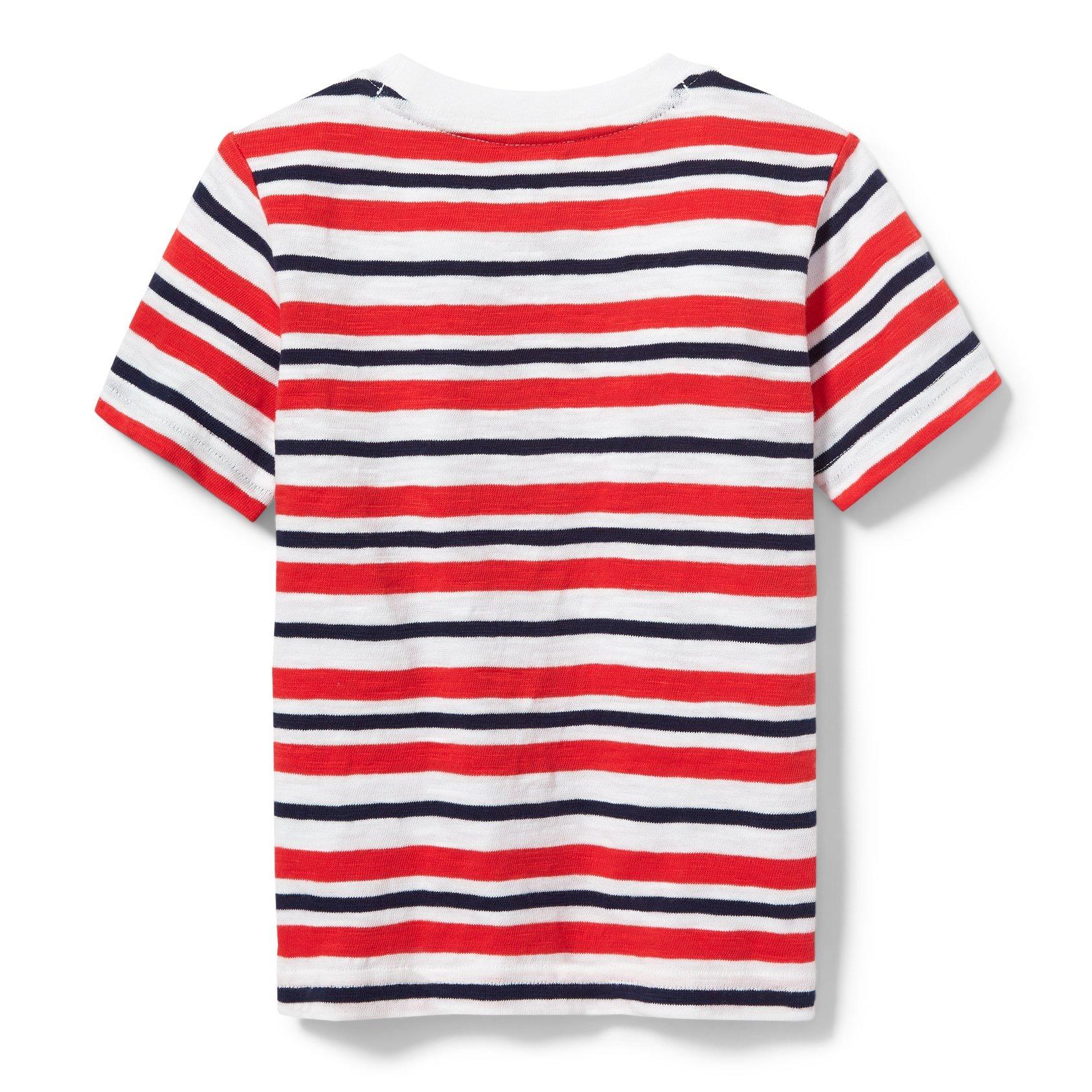 Striped Slub Pocket Tee image number 1