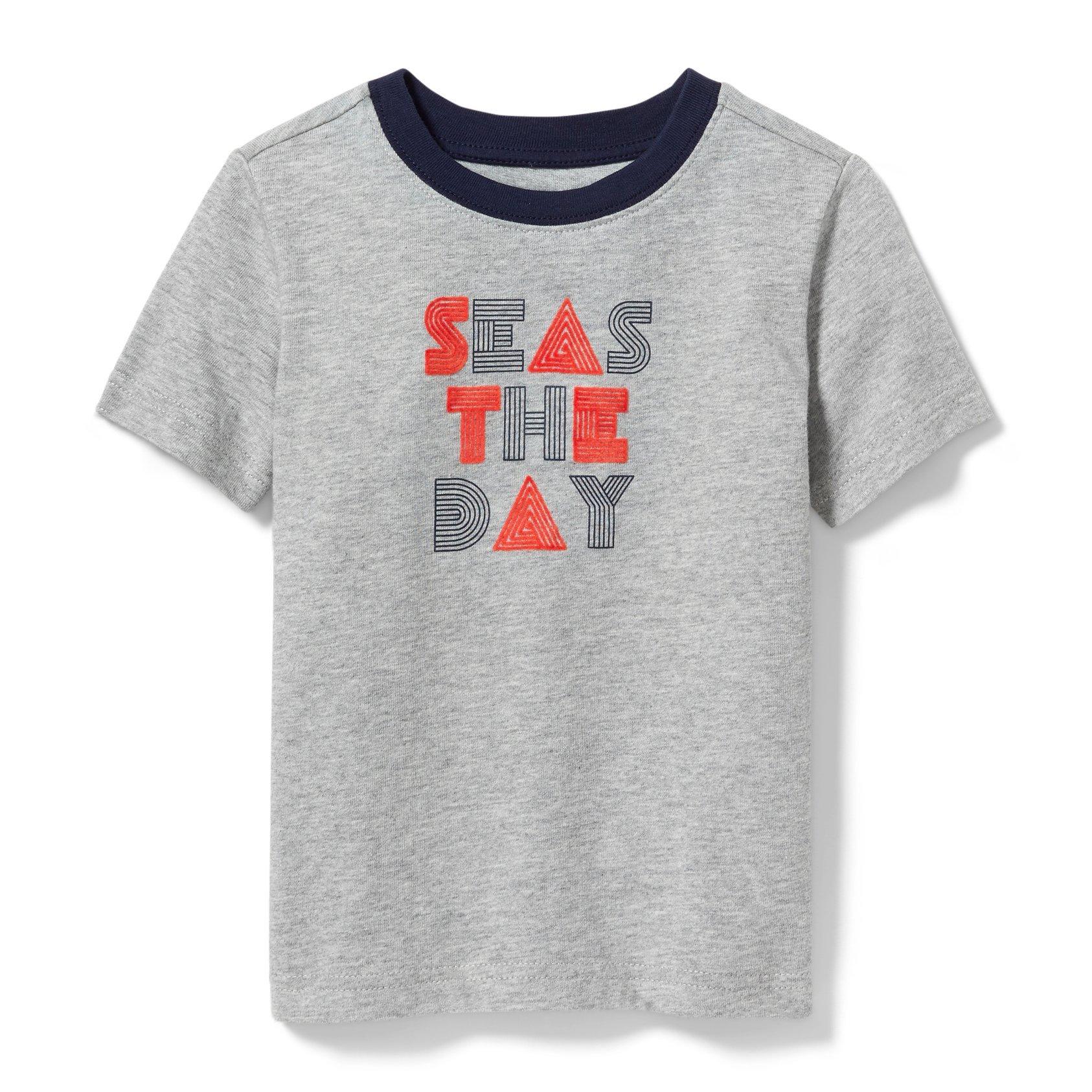 Boy Classic Heather Gray Seas the Day Tee by Janie and Jack