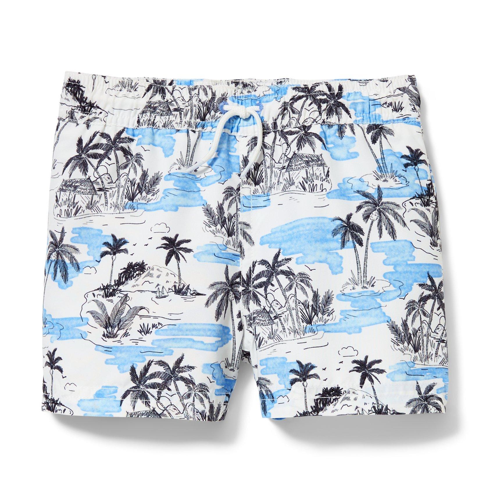 Palm Print Swim Short image number 0