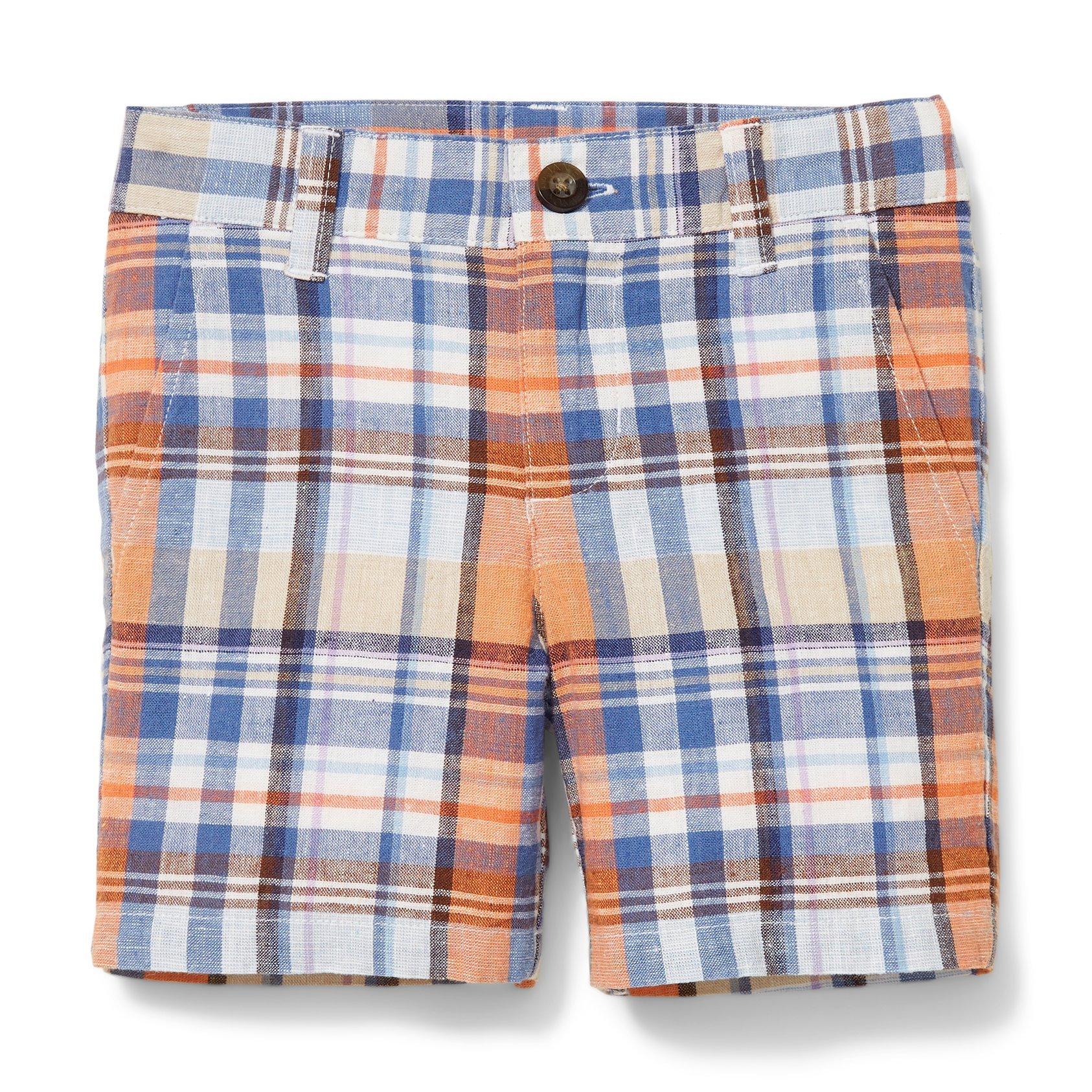 Plaid Linen Short