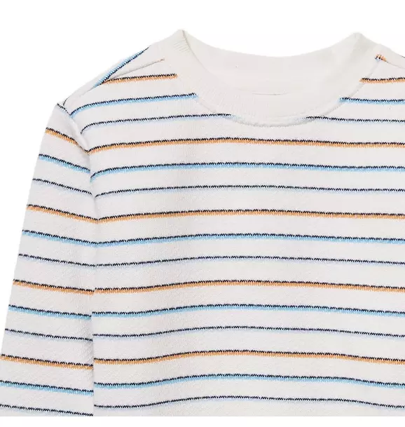 Striped Terry Pullover image number 1