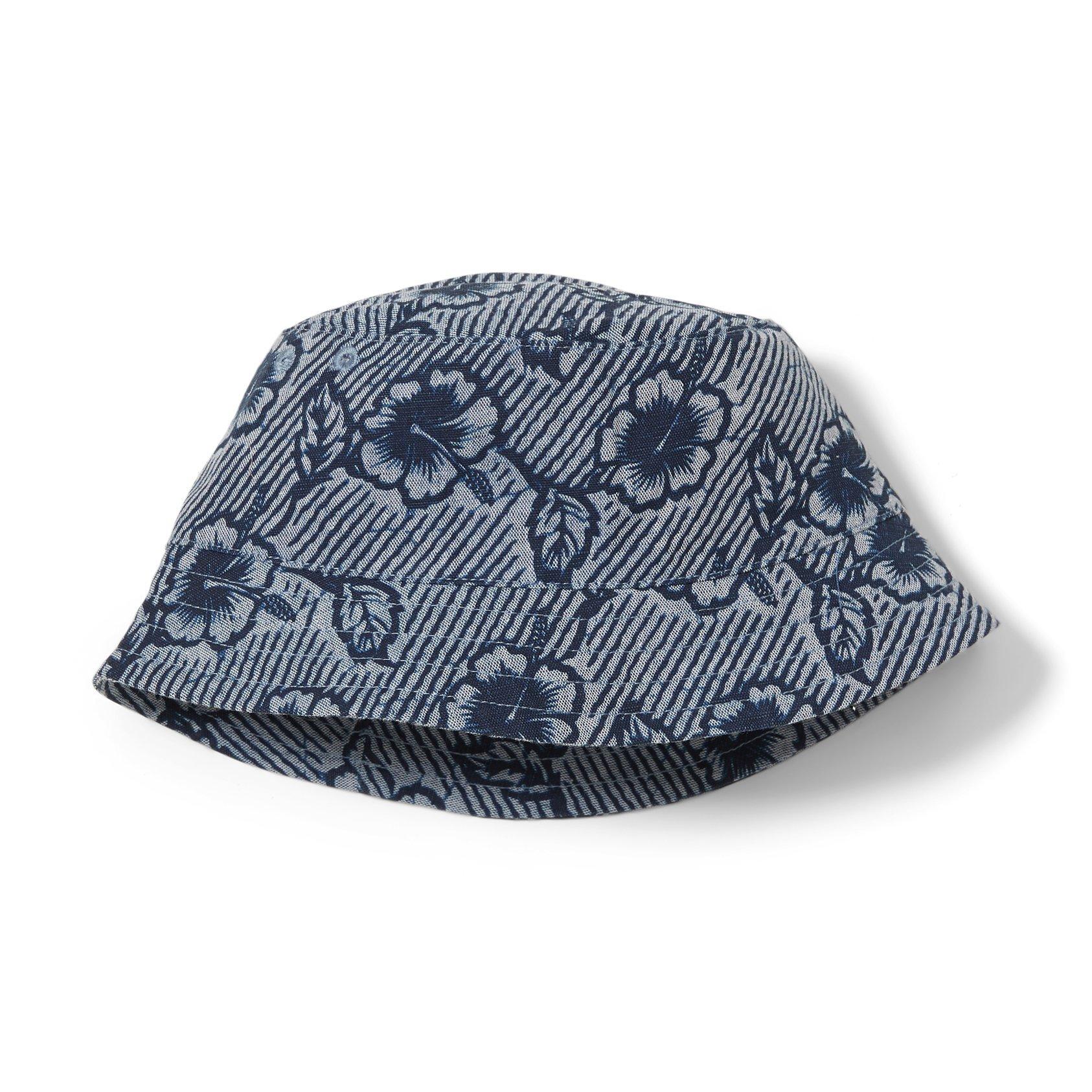 Floral Print Linen Bucket Hat image number 0