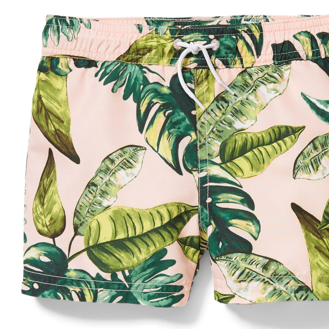 Palm Print Pull On Swim Short image number 2