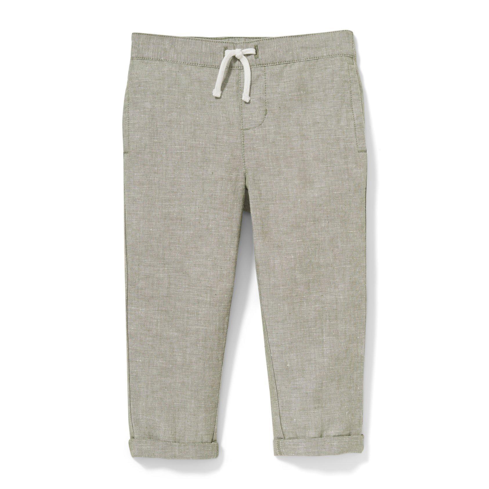 Rolled Cuff Linen Pant