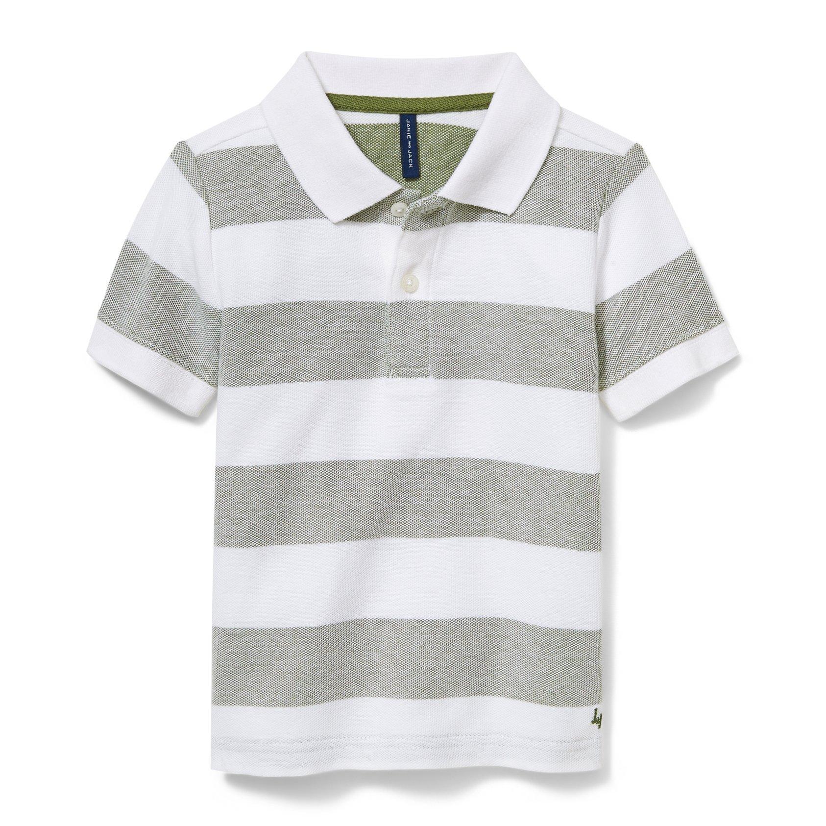 Striped Pique Polo image number 0