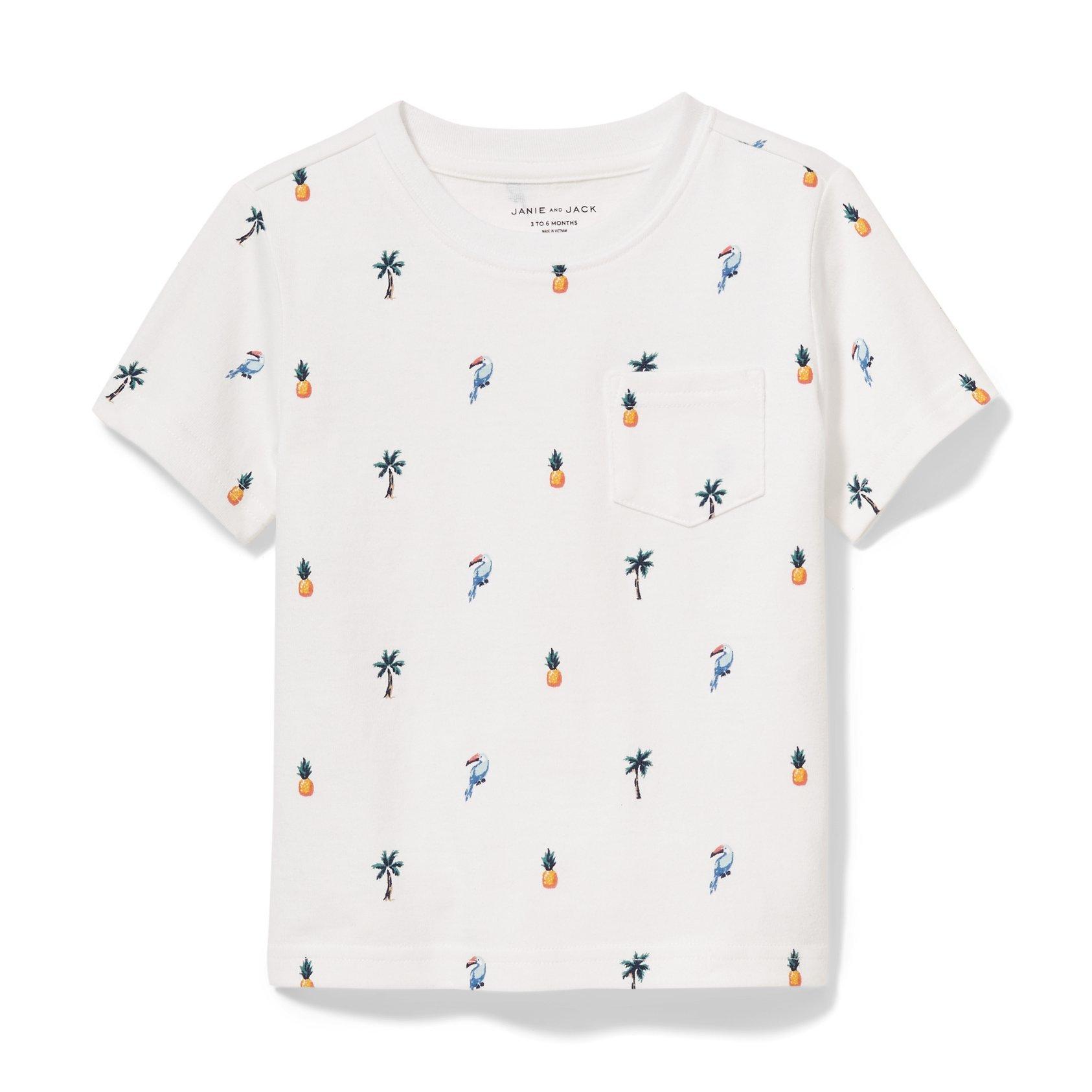 Tropical Print Tee image number 0