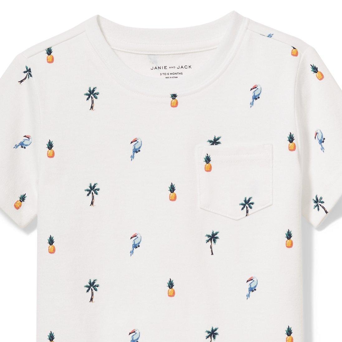 Tropical Print Tee image number 1