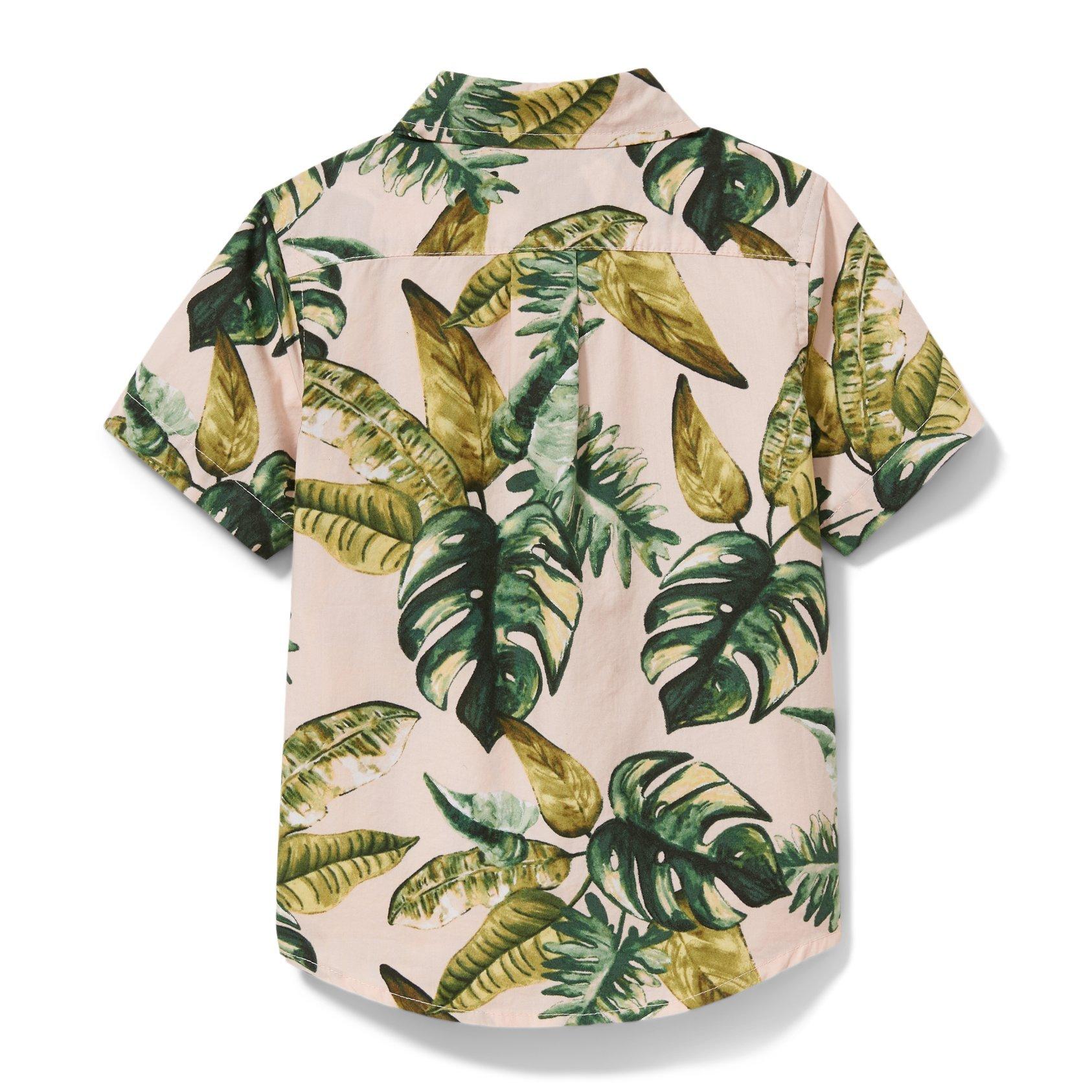 Palm Print Poplin Shirt image number 2