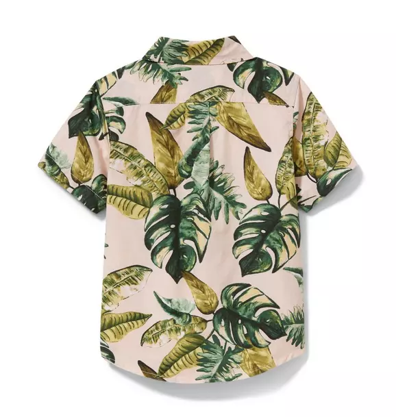 Palm Print Poplin Shirt image number 2