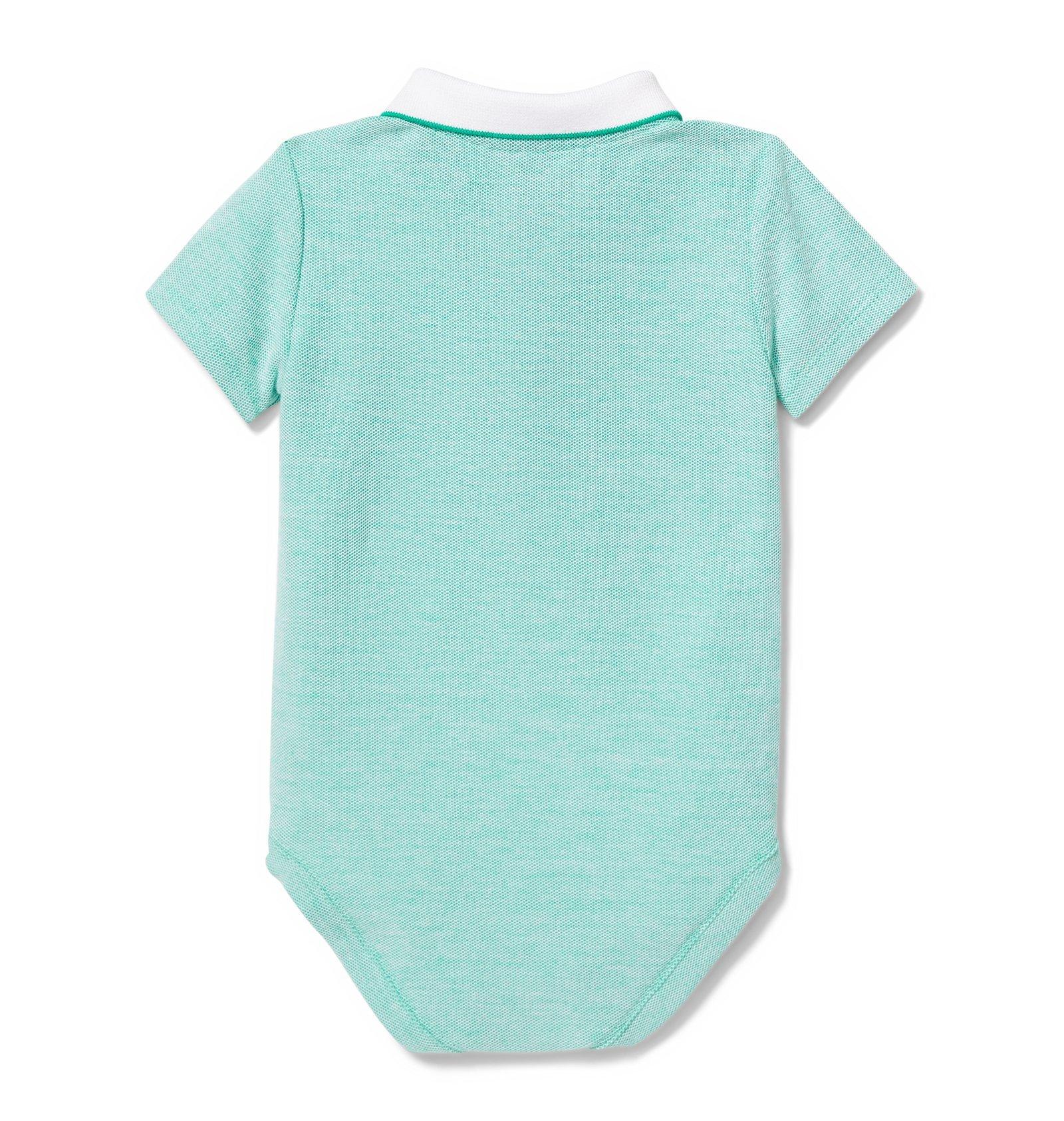 Turtle Pique Polo Bodysuit image number 2