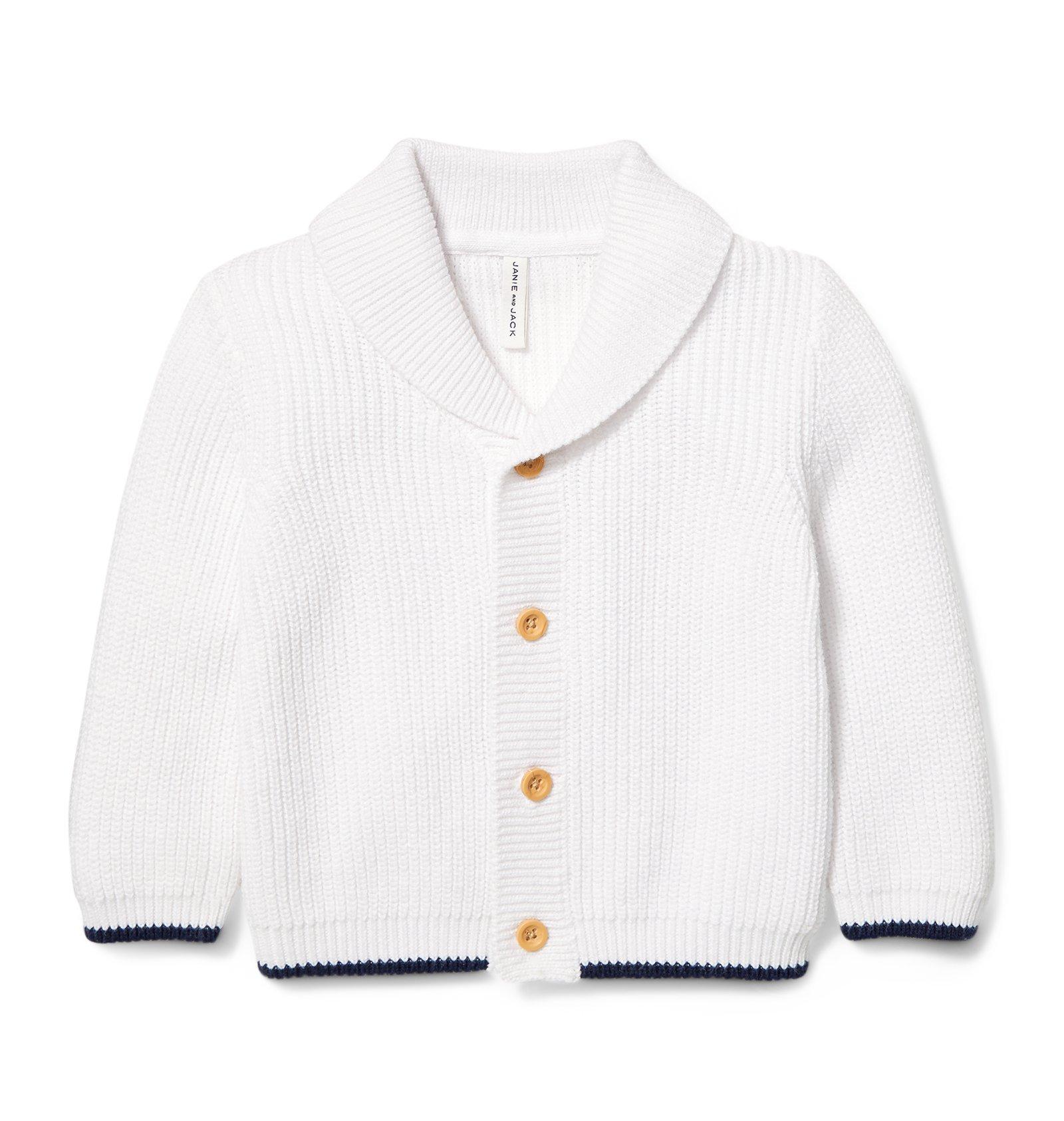 Shawl Collar Wood Button Cardigan image number 0
