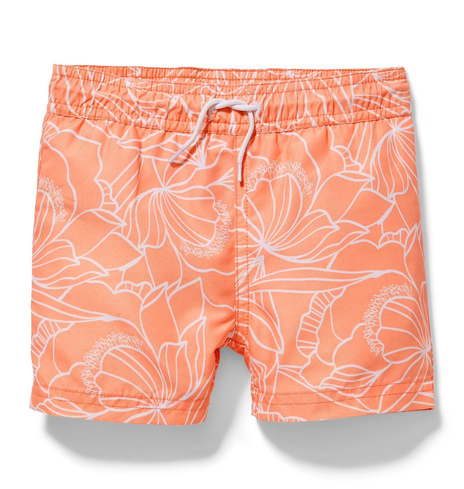 Hibiscus Print Swim Trunk image number 0