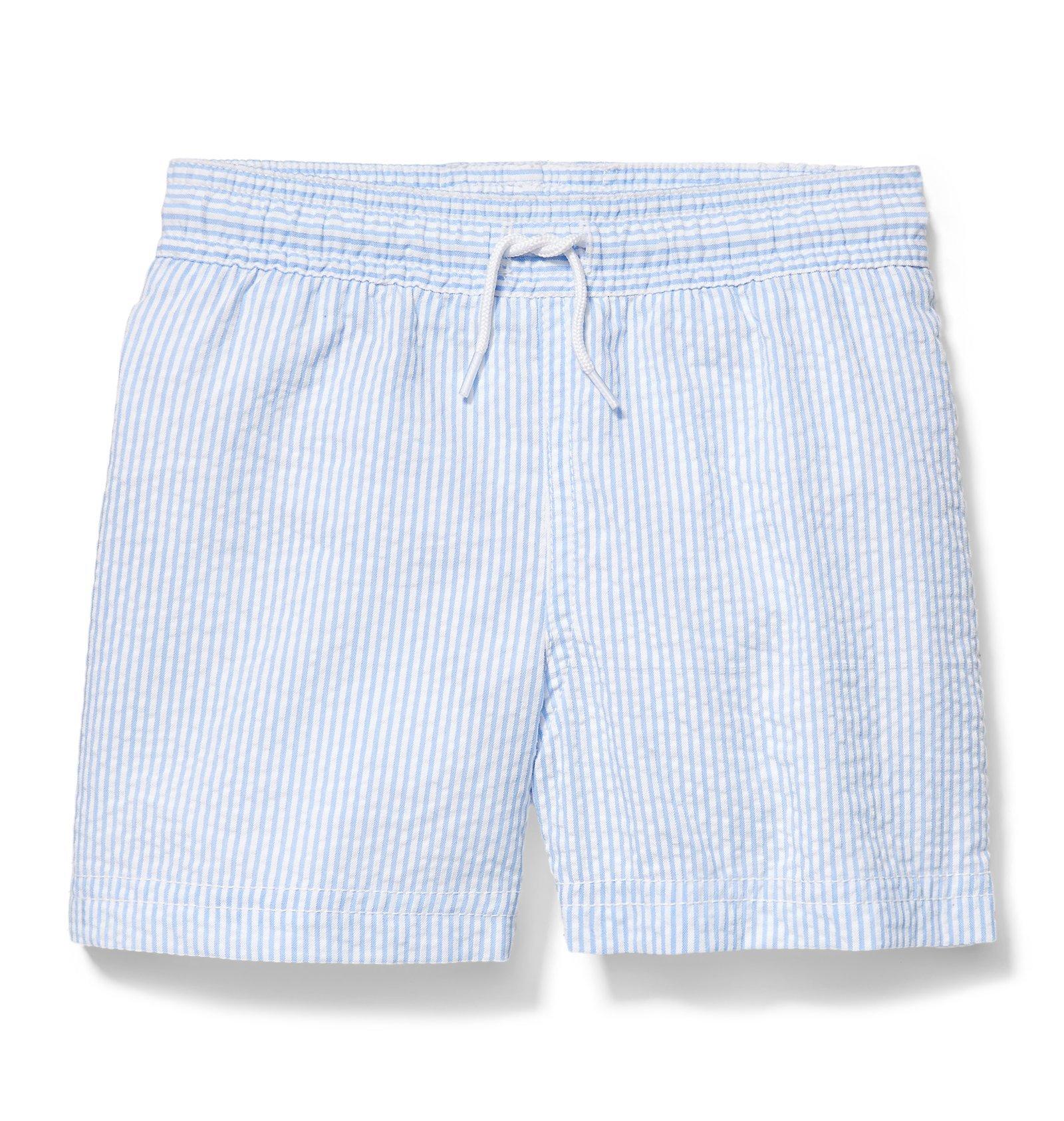 Boy Provence Stripe Pull-On Seersucker Swim Short by Janie and Jack