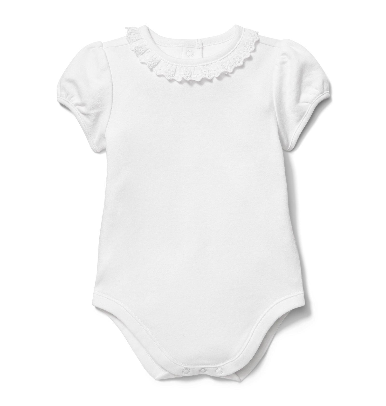 Eyelet Trim Bodysuit image number 0