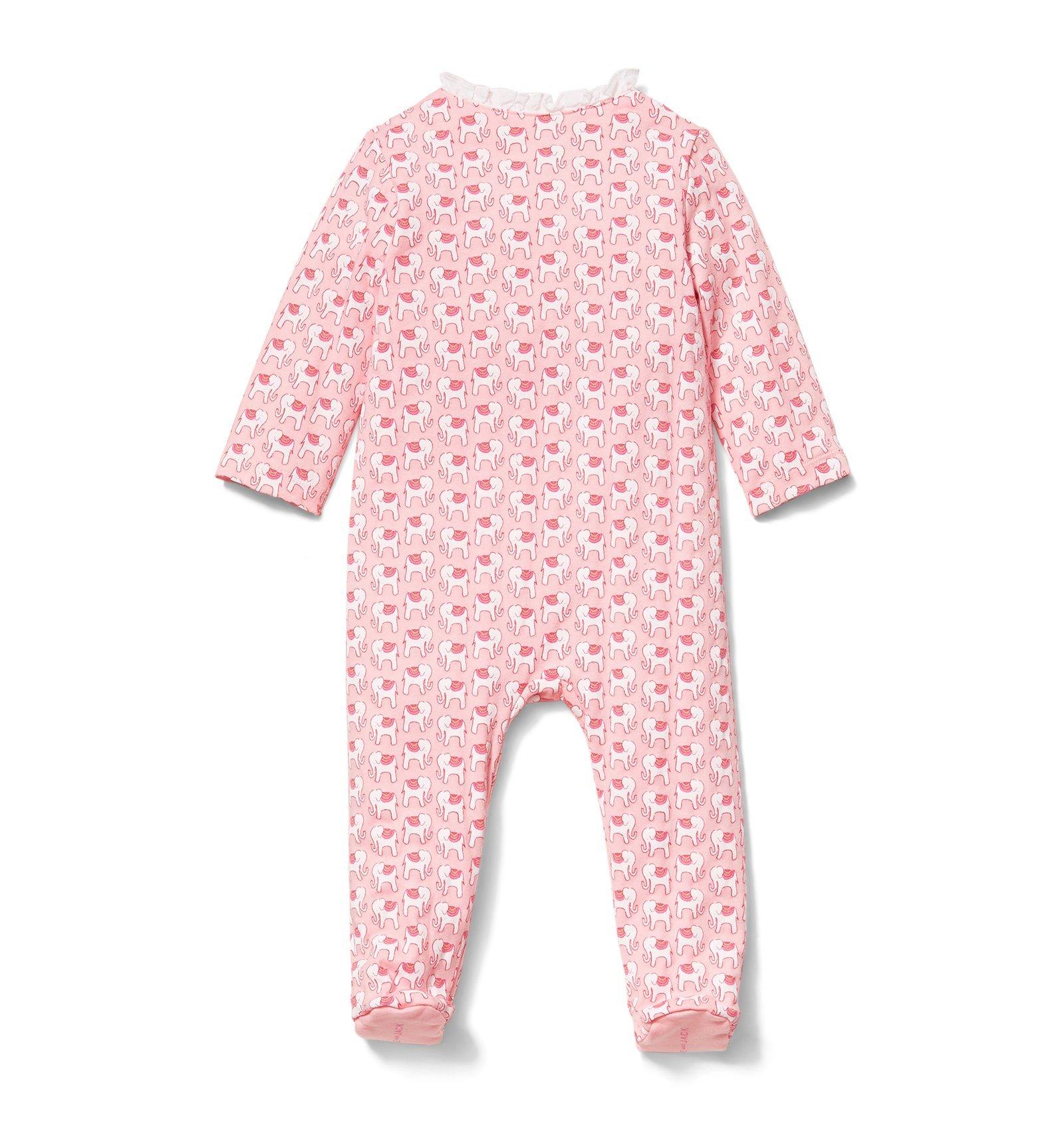 Elephant Print Footed 1-Piece image number 1