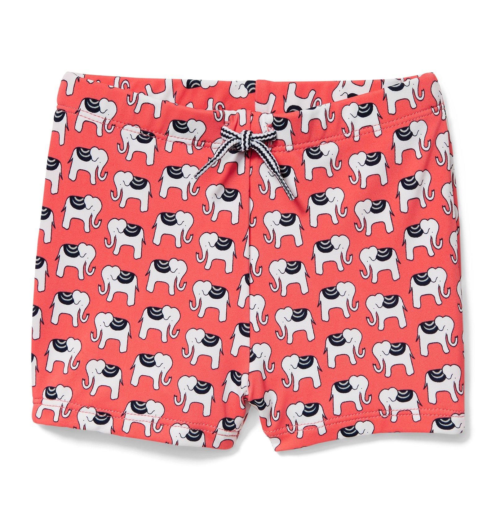 Elephant Print Swim Trunk image number 0
