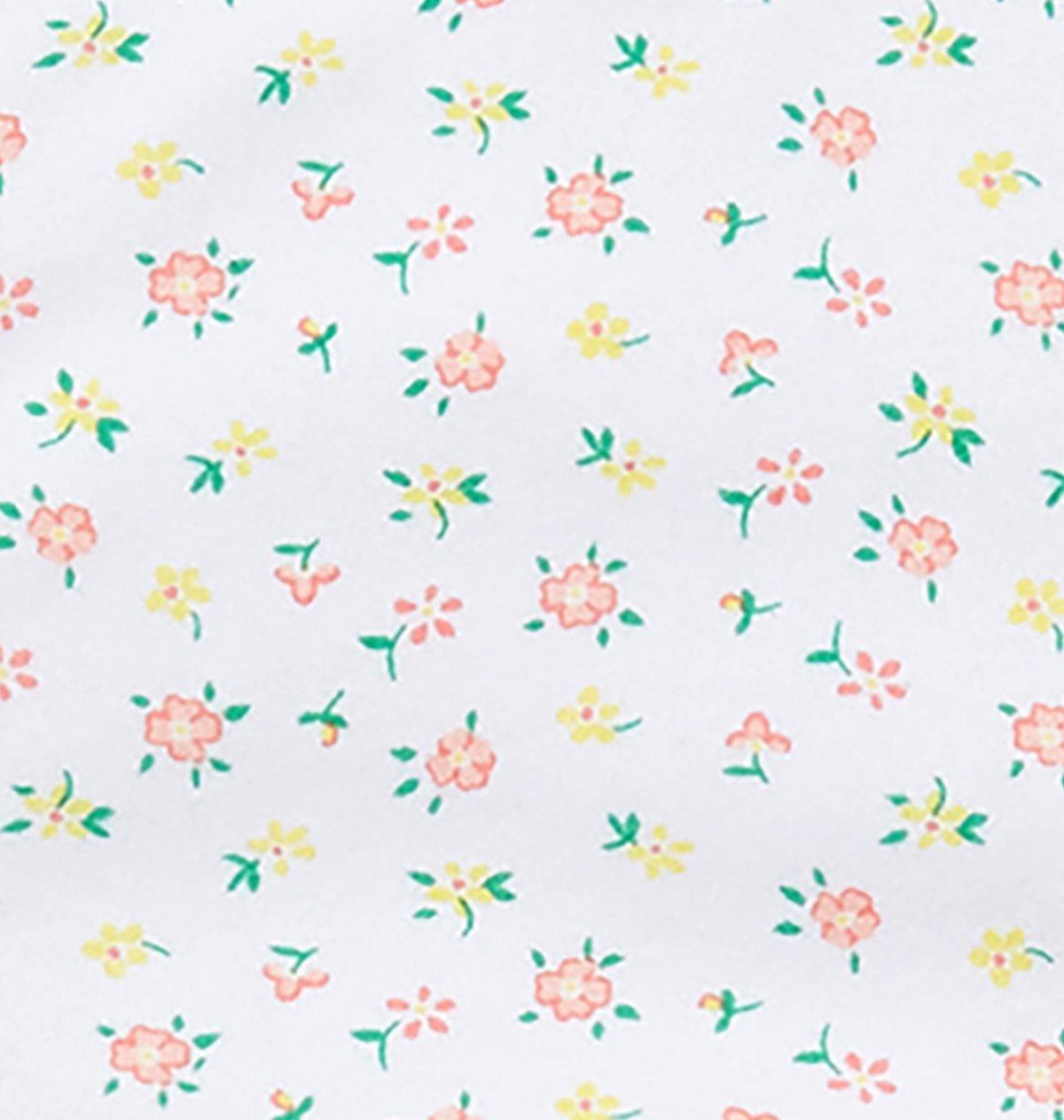Baby Eyelet Trim Floral Romper image number 1