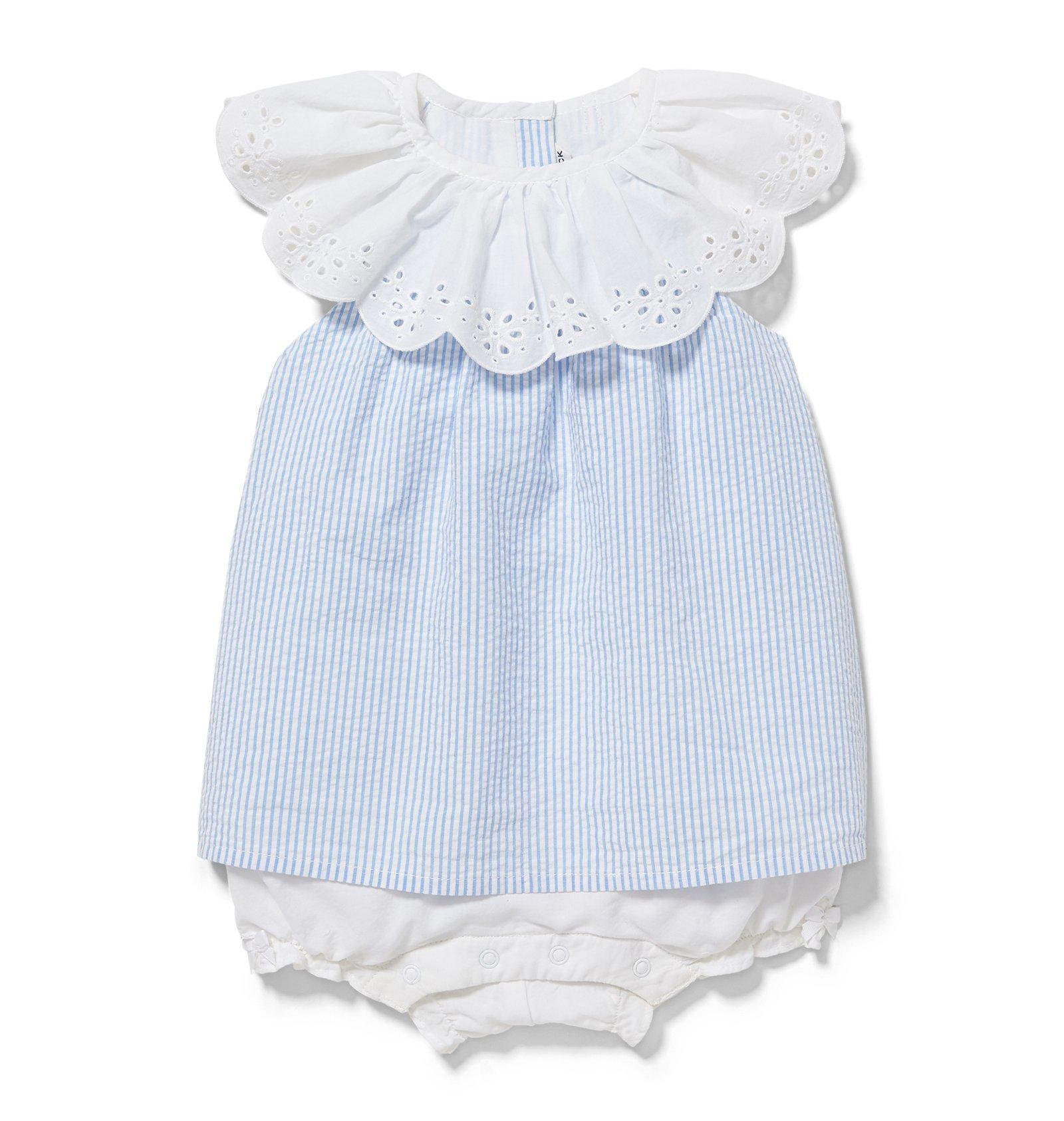 baby seersucker romper