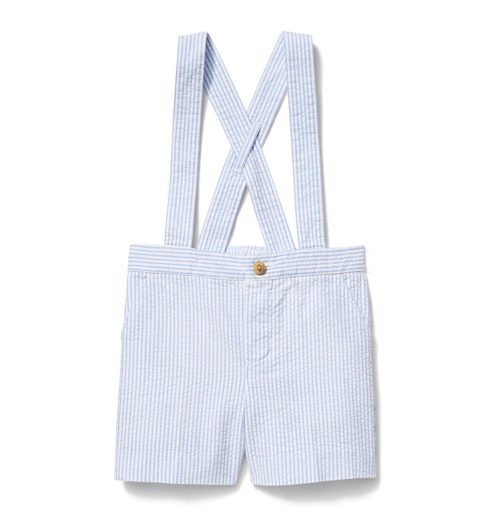 Seersucker Suspender Short