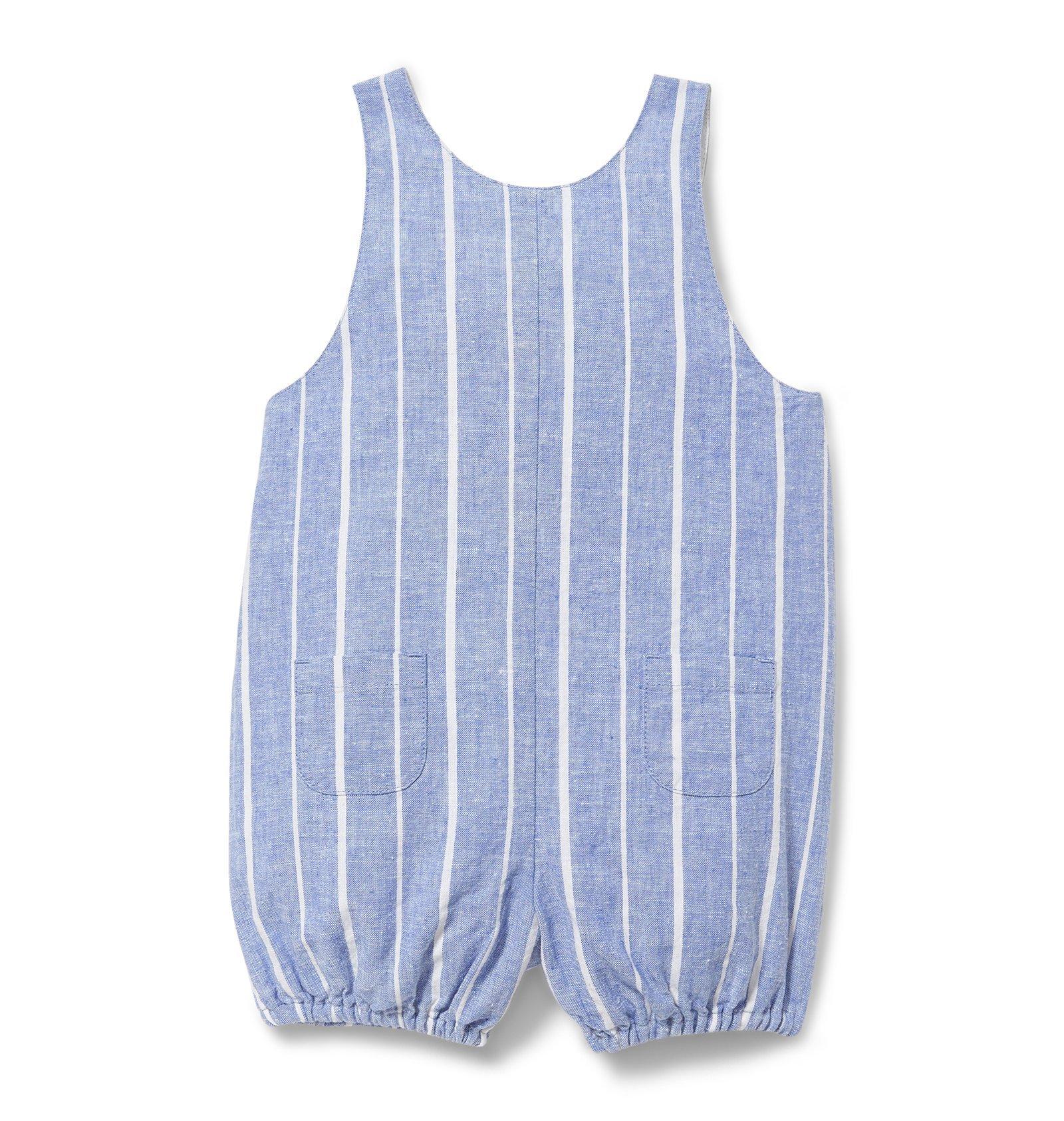 Striped Linen Shortall image number 1