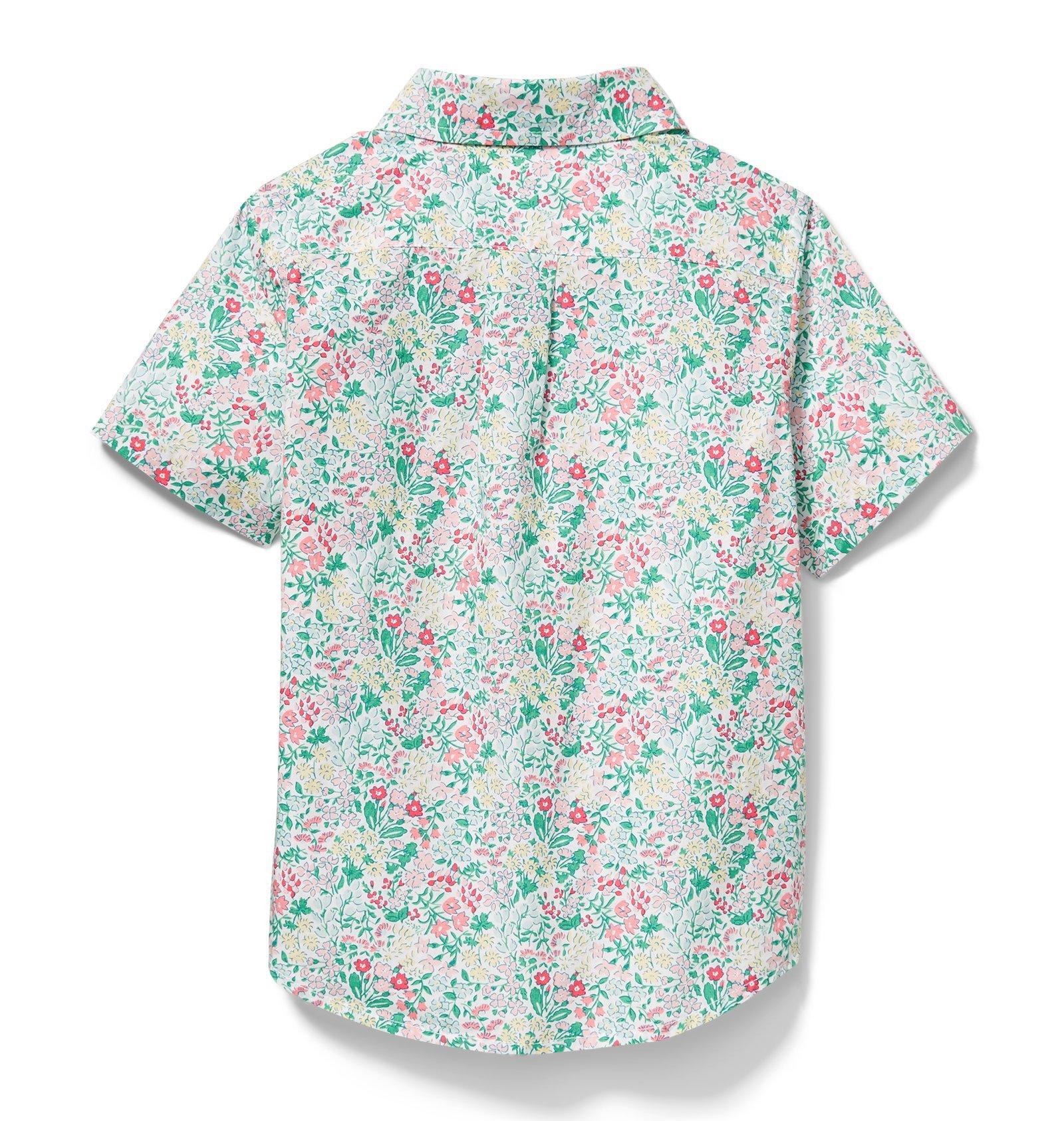 Mini Floral Print Poplin Top image number 1