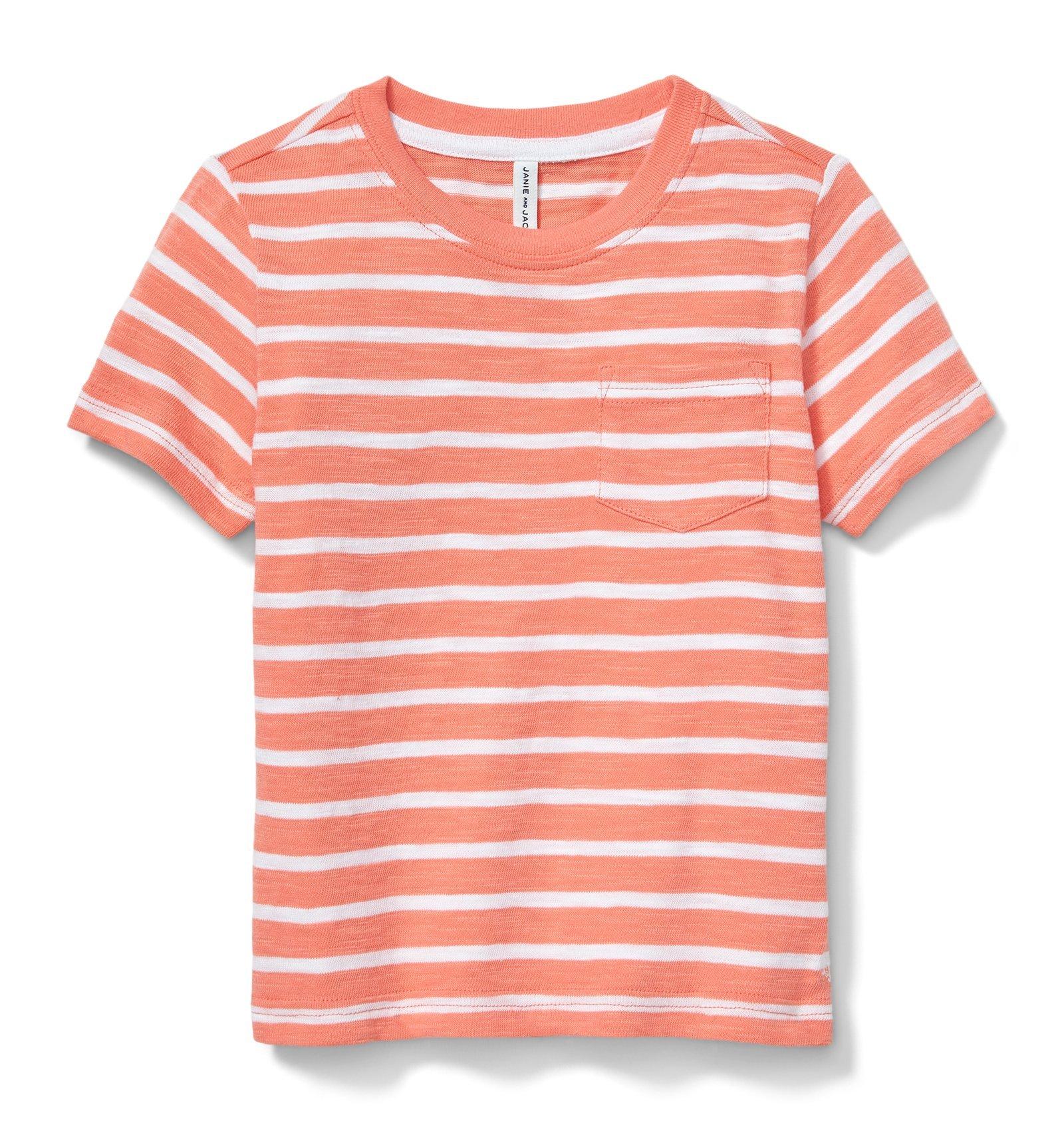 Striped Slub Pocket Tee image number 0