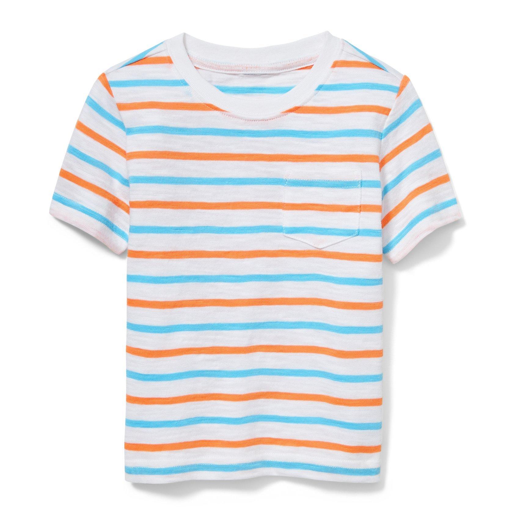 Striped Slub Pocket Tee image number 0