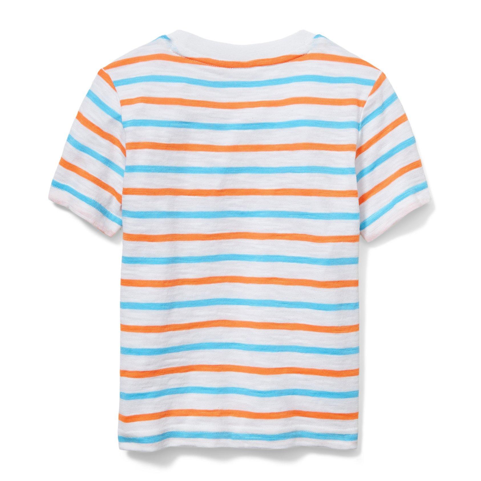 Striped Slub Pocket Tee image number 1