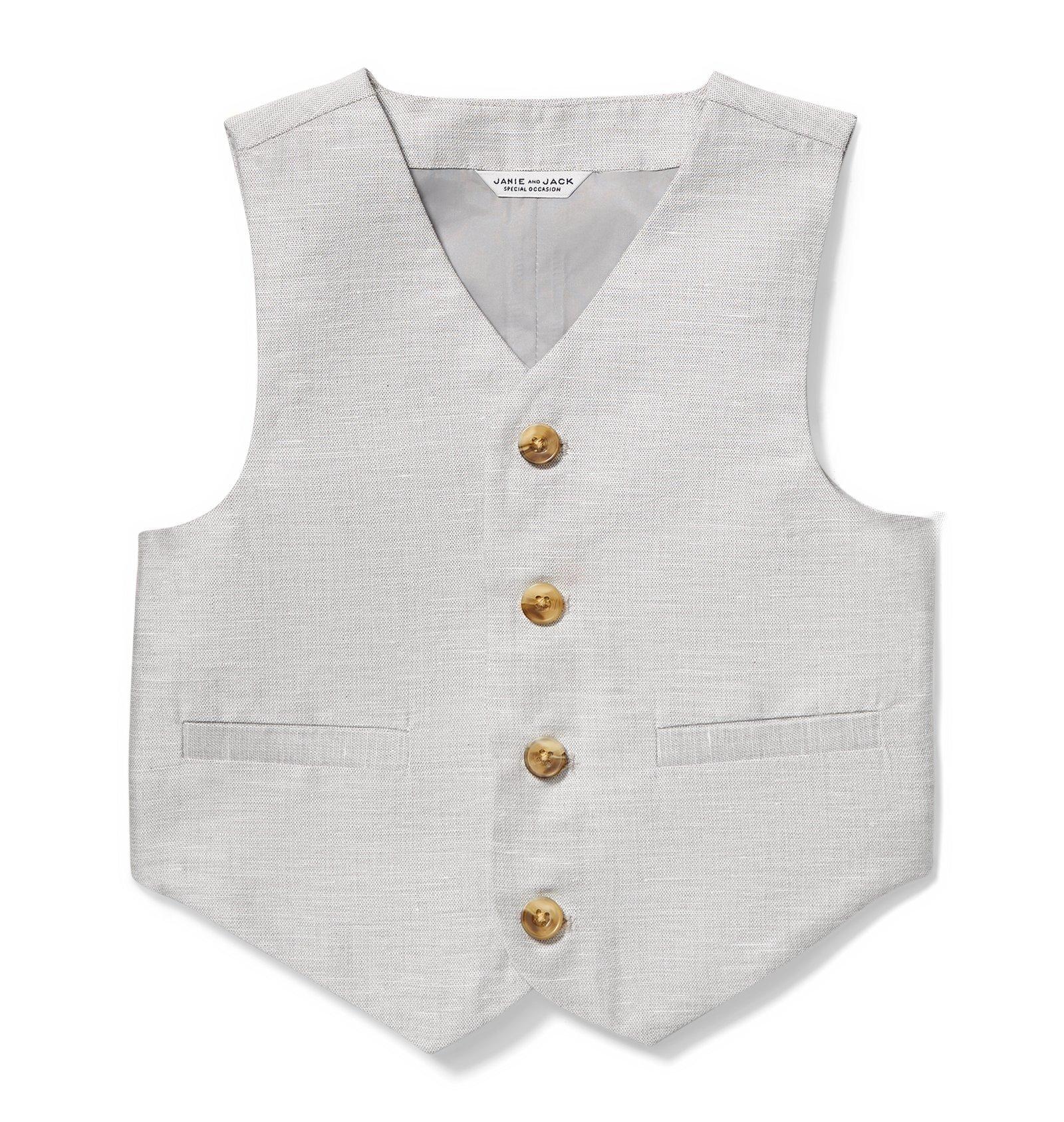 Linen Suit Vest image number 0