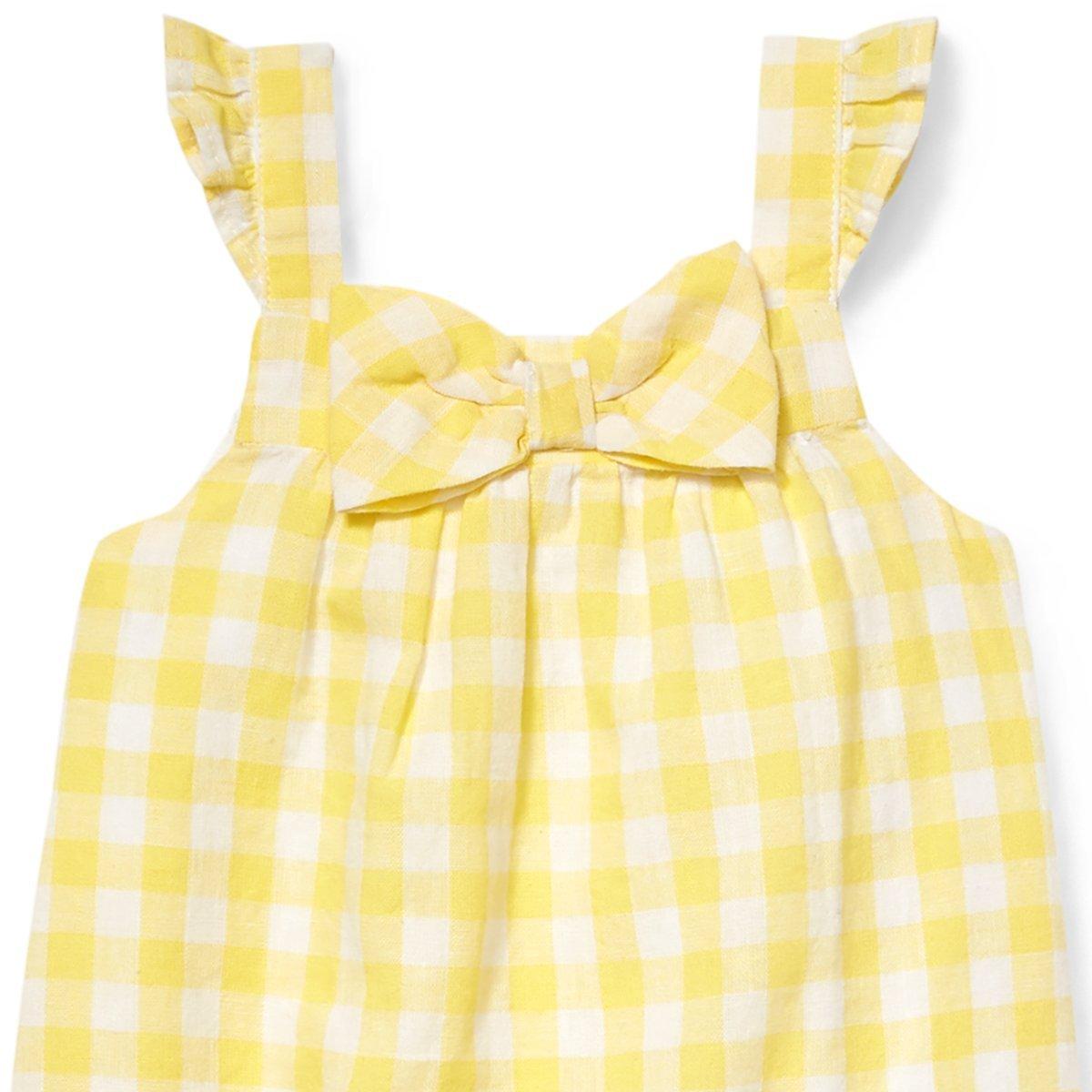 Baby Gingham Bow Romper image number 2