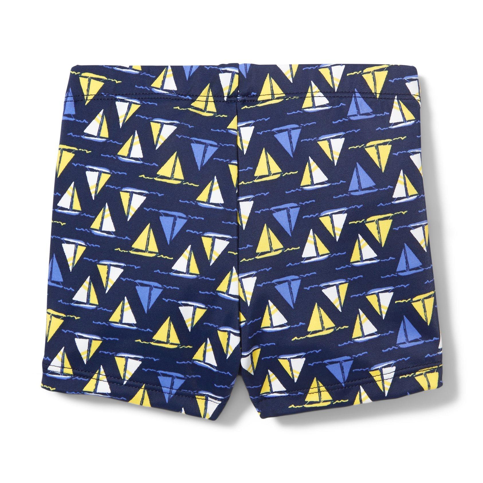 Sailboat Print Swim Trunk image number 1