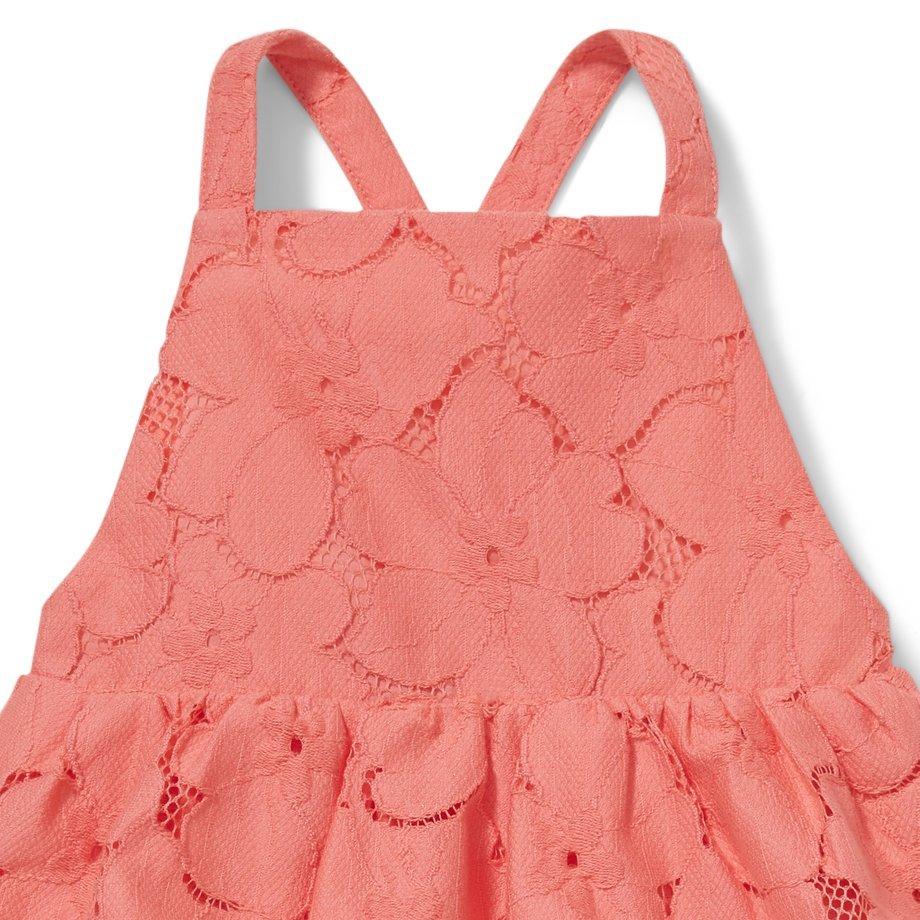 Baby Lace Peplum Romper image number 1