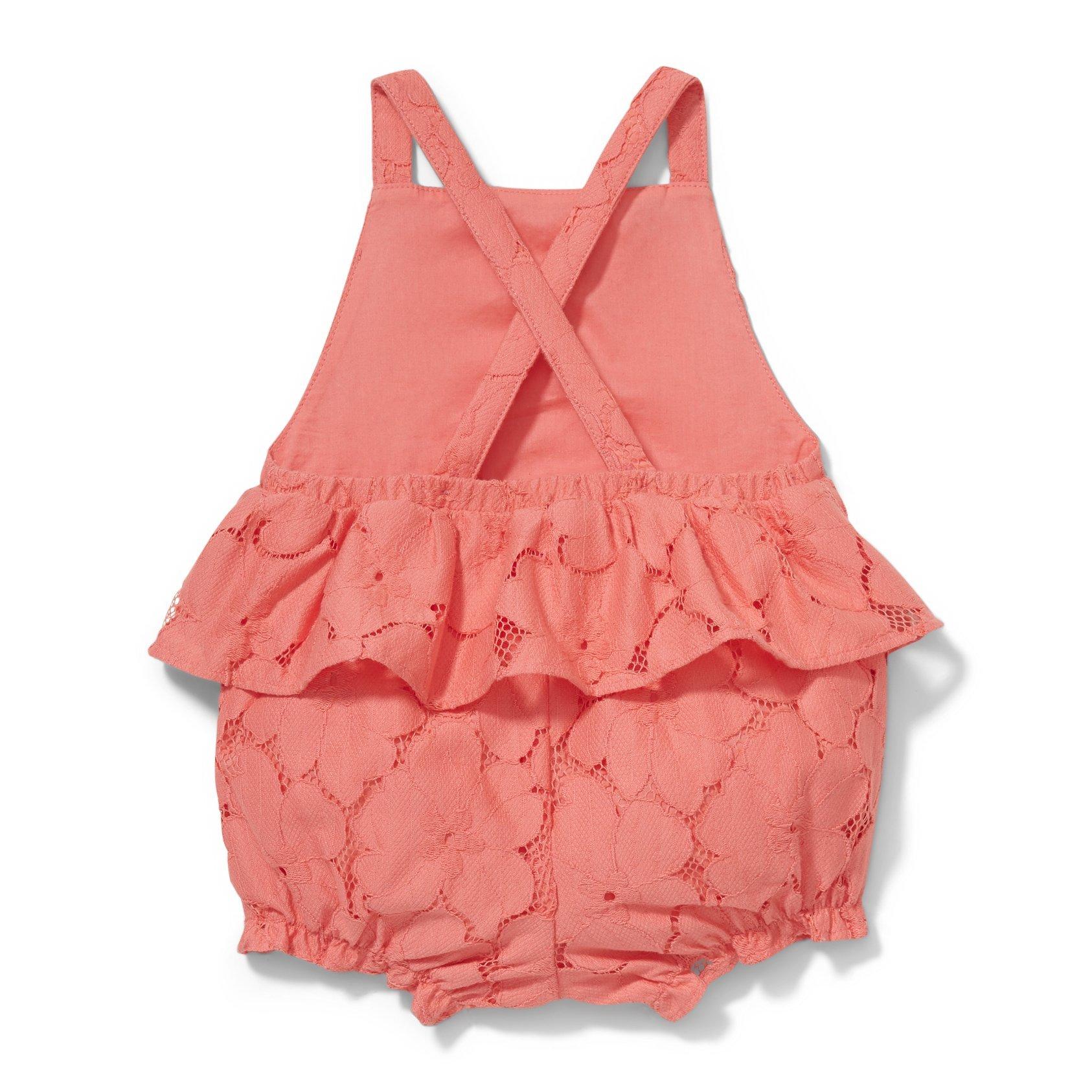 Baby Lace Peplum Romper image number 3