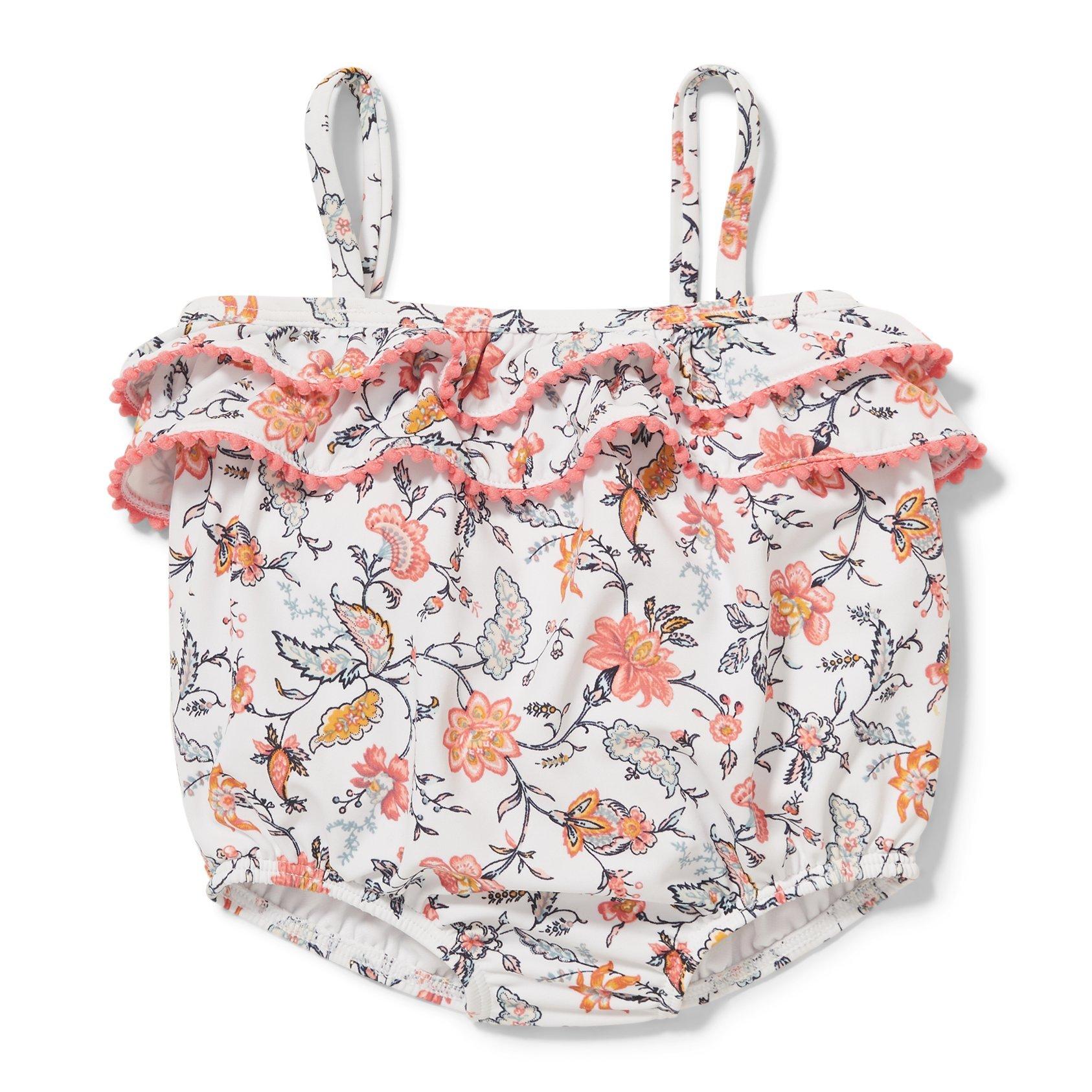 Floral Pom-Pom Swimsuit image number 0