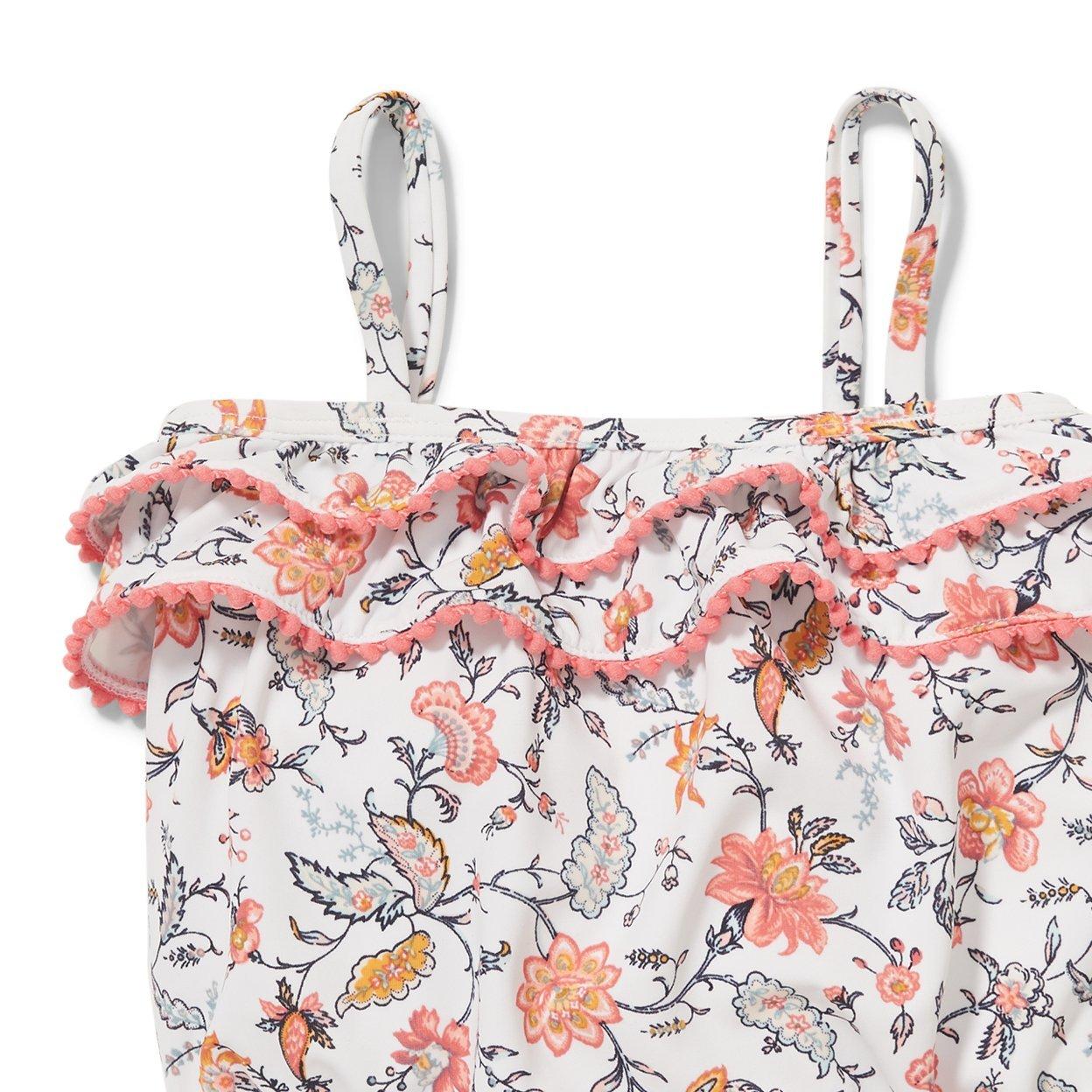 Floral Pom-Pom Swimsuit image number 1